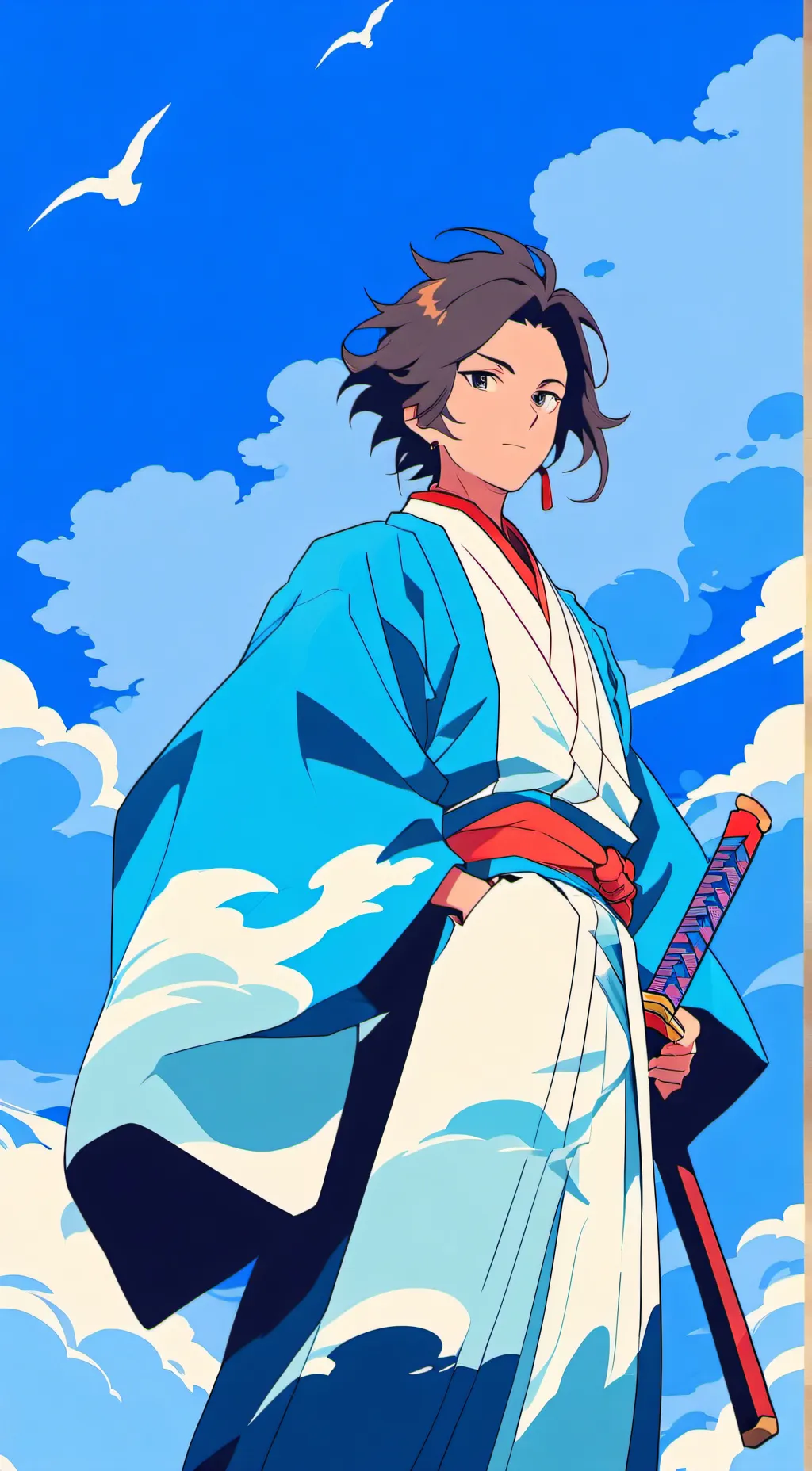 ai character: tanjiro background