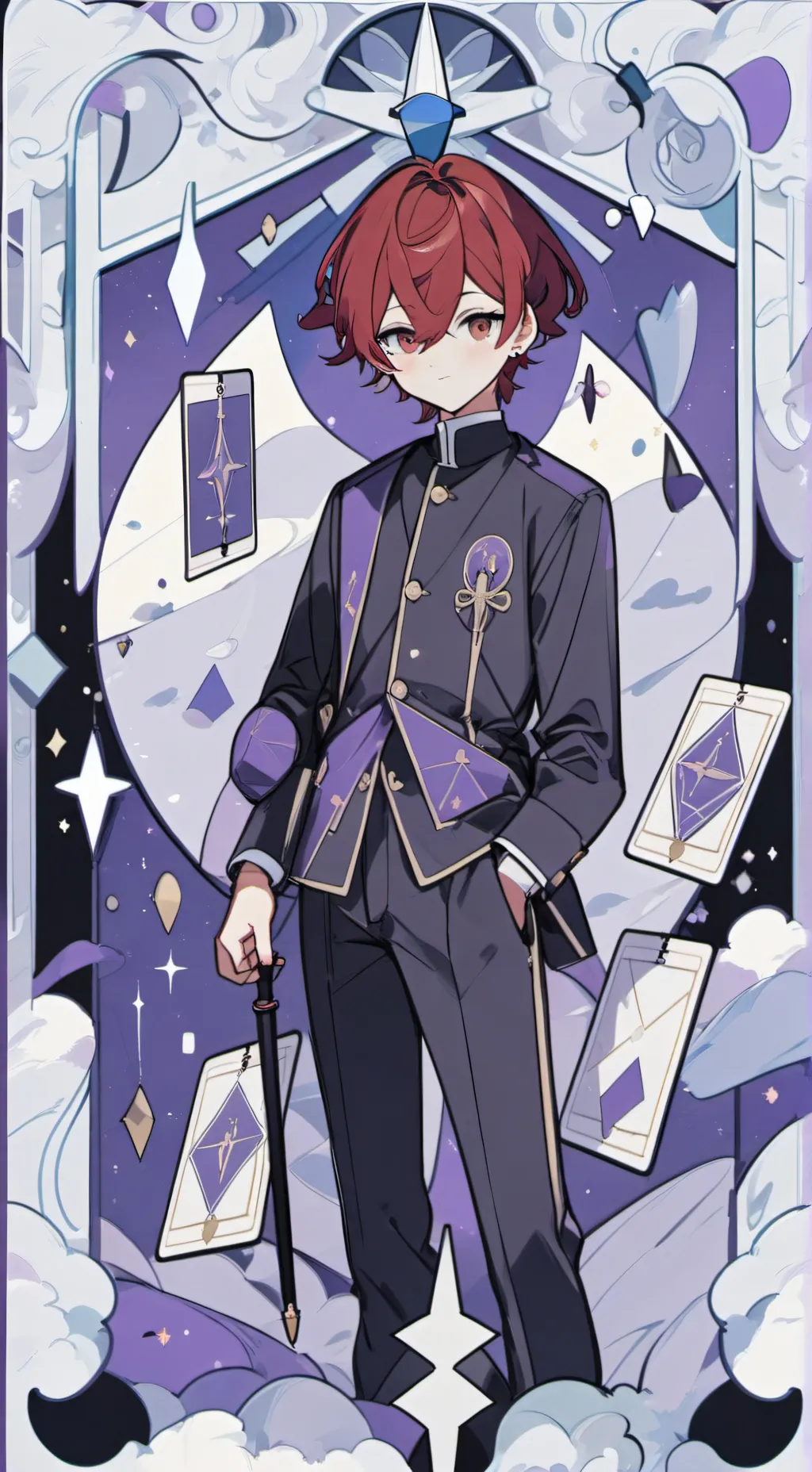 ai character: MHA beach background