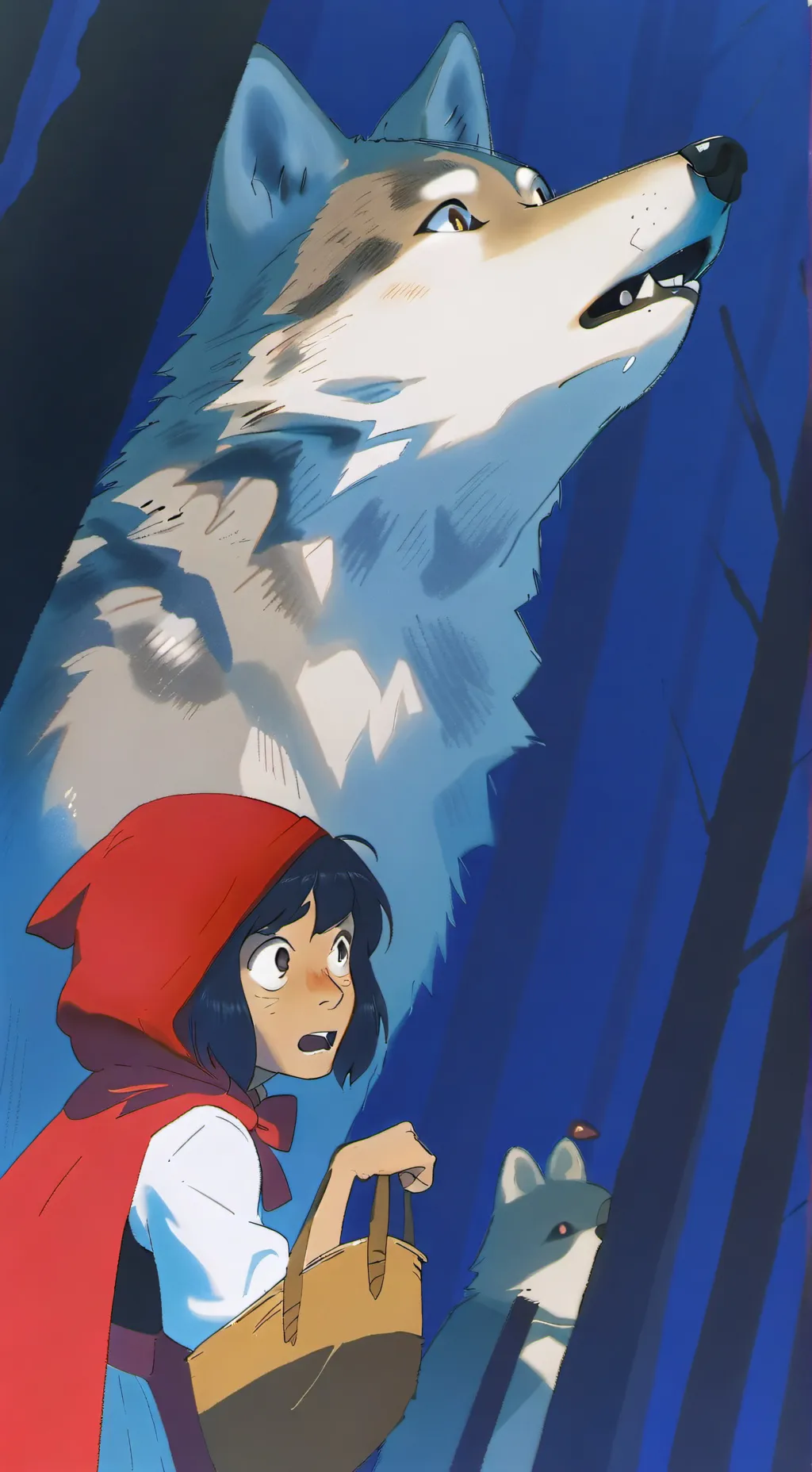 ai character: The big bad wolf  background