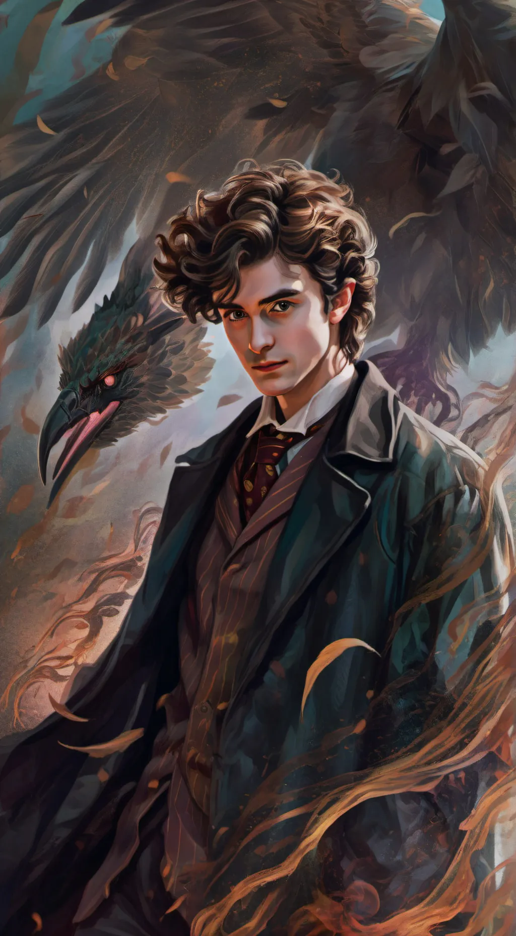 ai character: Theo × Y/n background