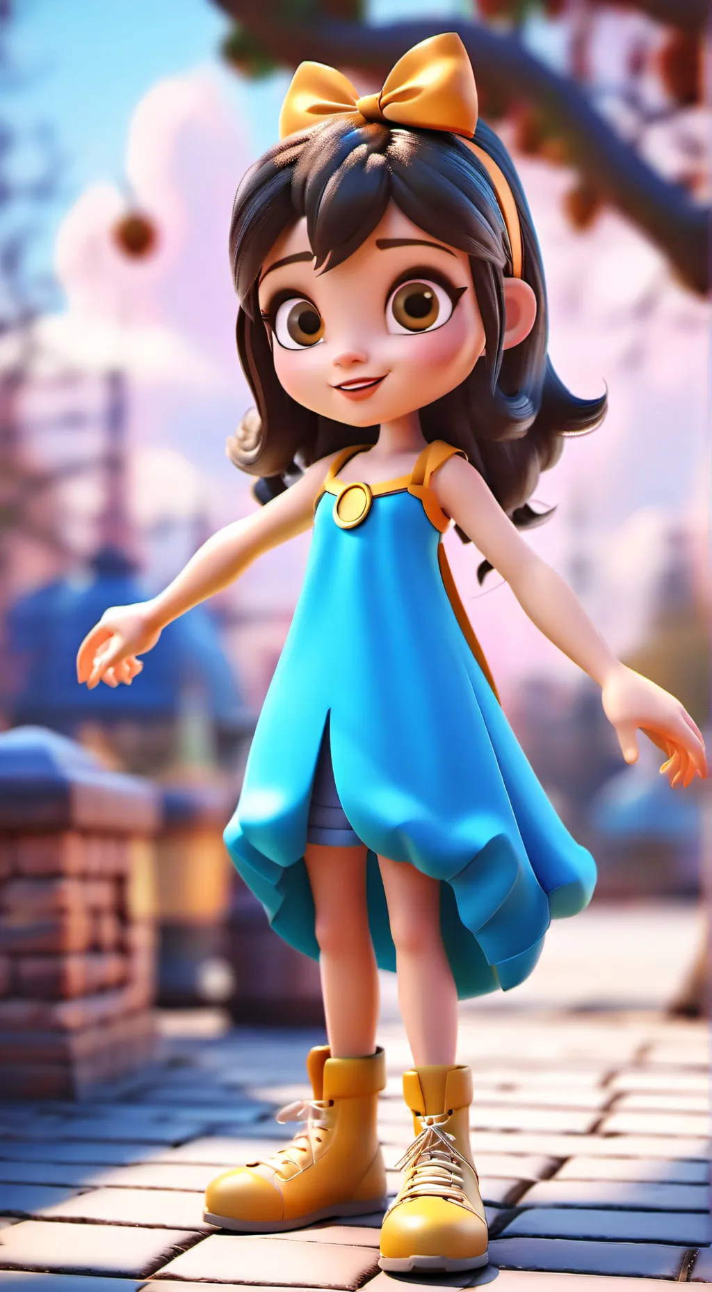 ai character: Mony  background