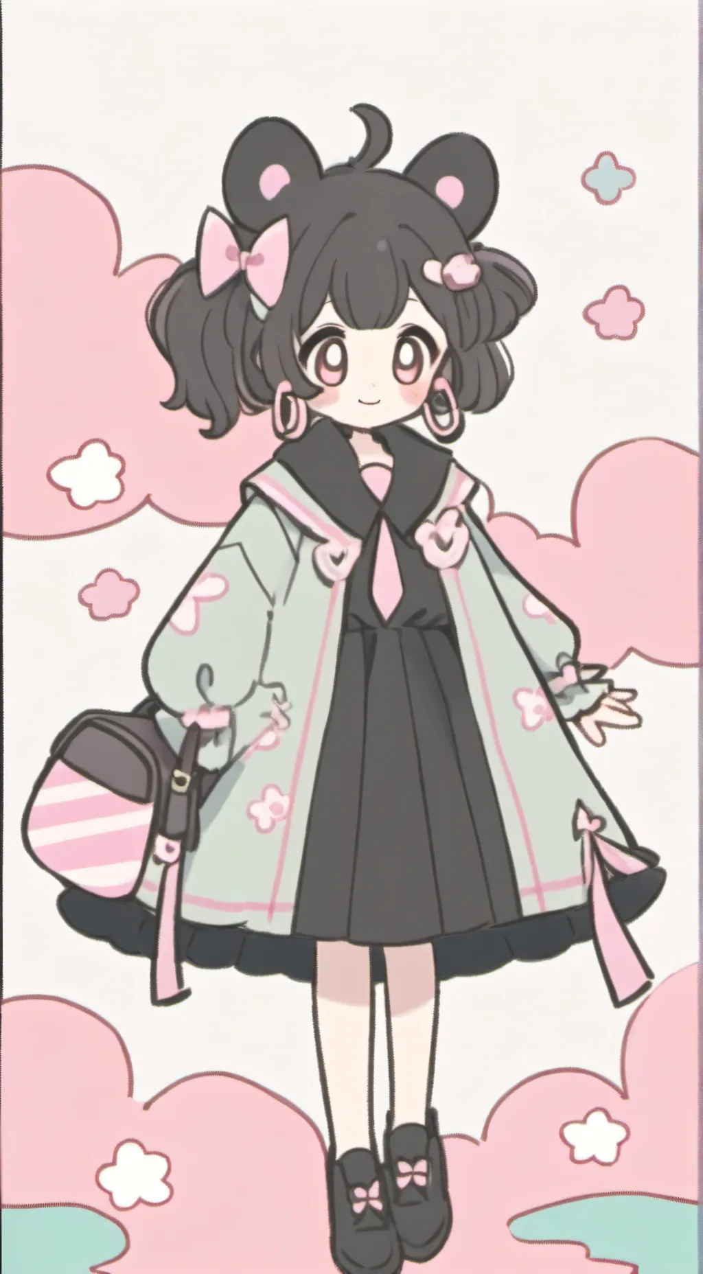 ai character: Shrimpo background