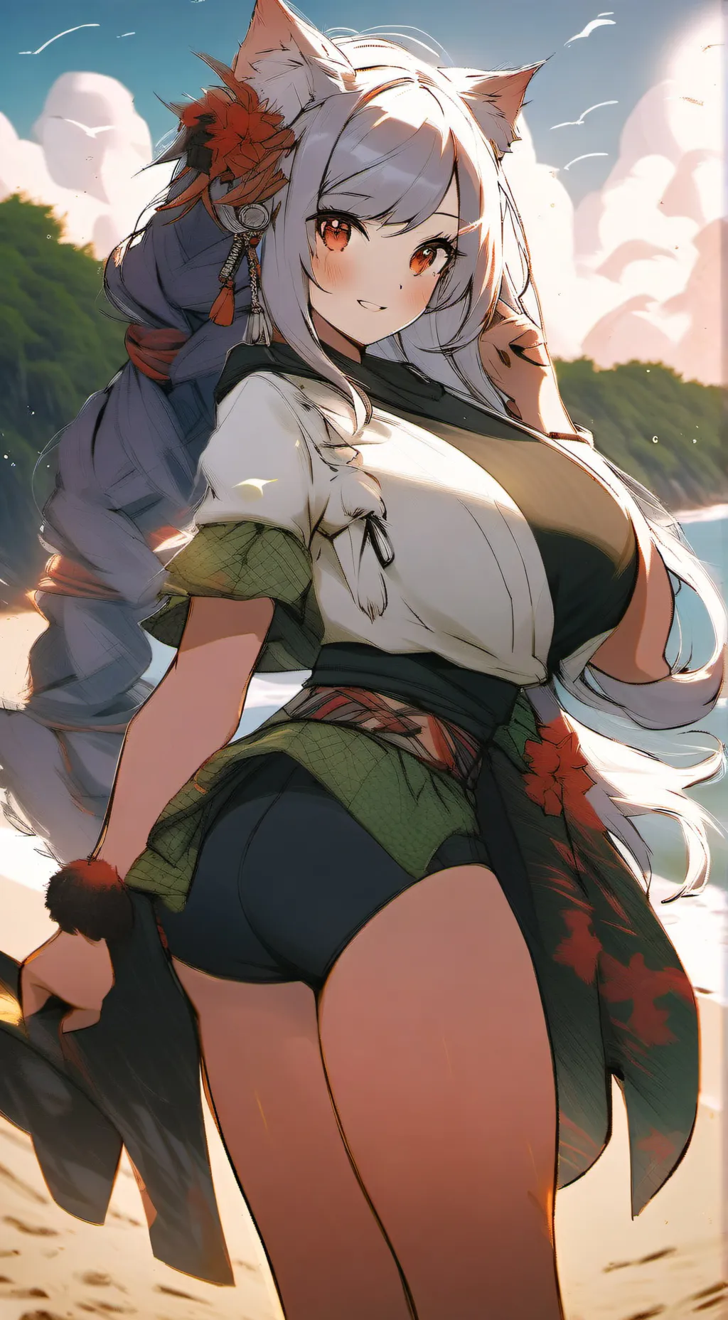 ai character: kitty cat background