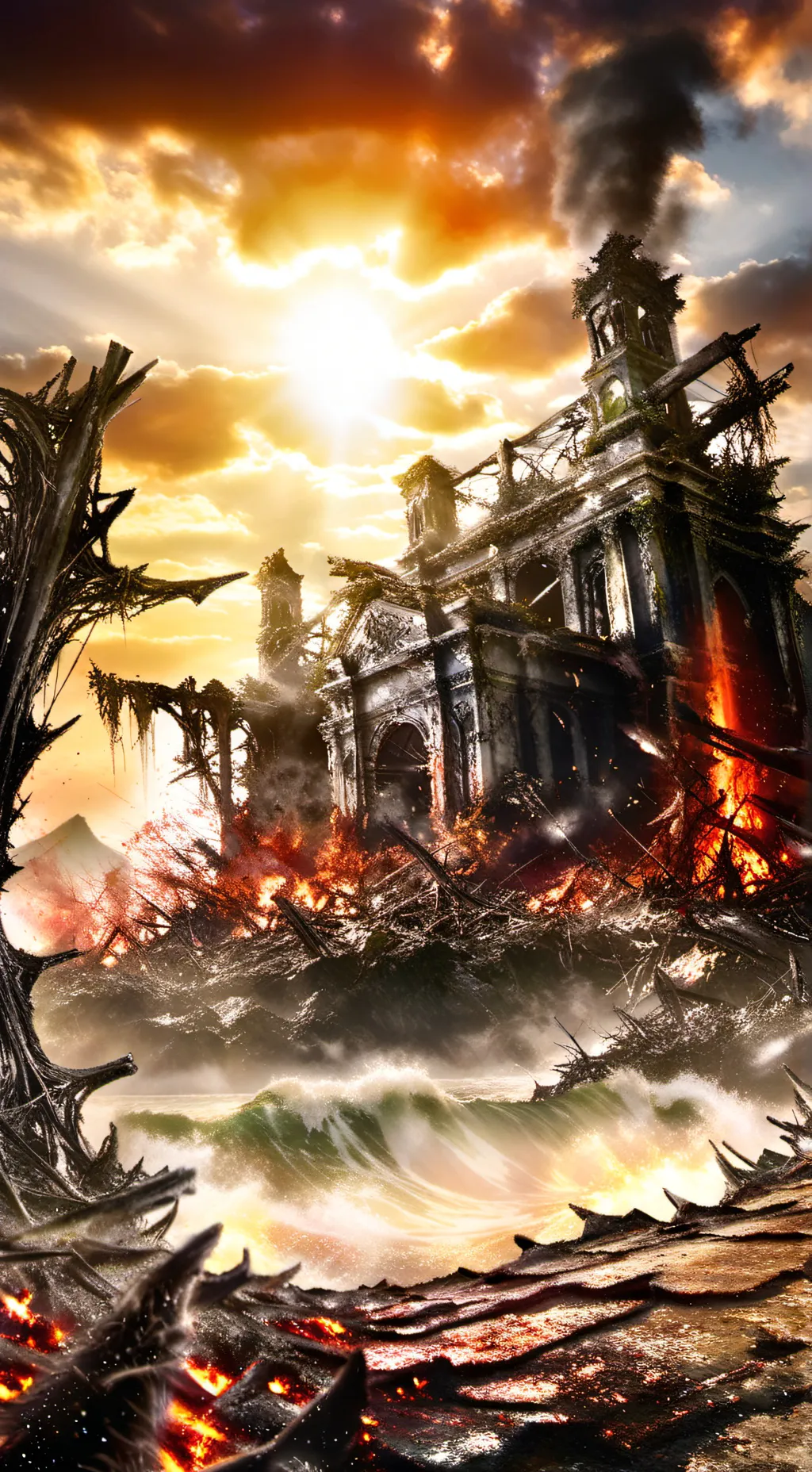 ai character: The red plague  background