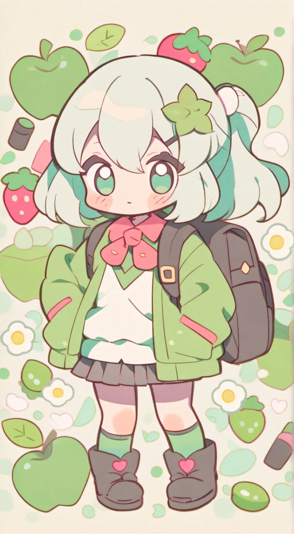 ai character: school@ background