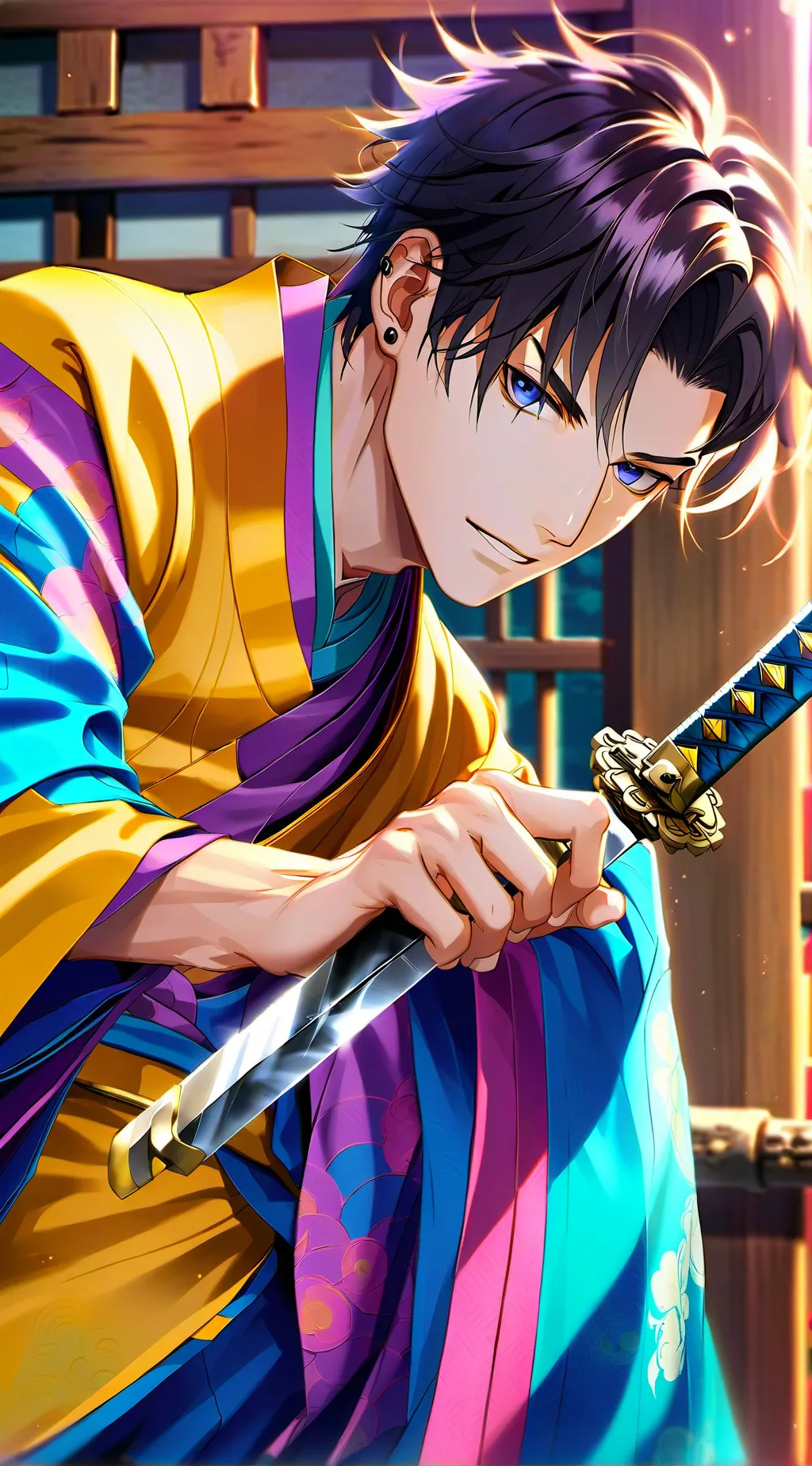 ai character: Gintoki Sakata background