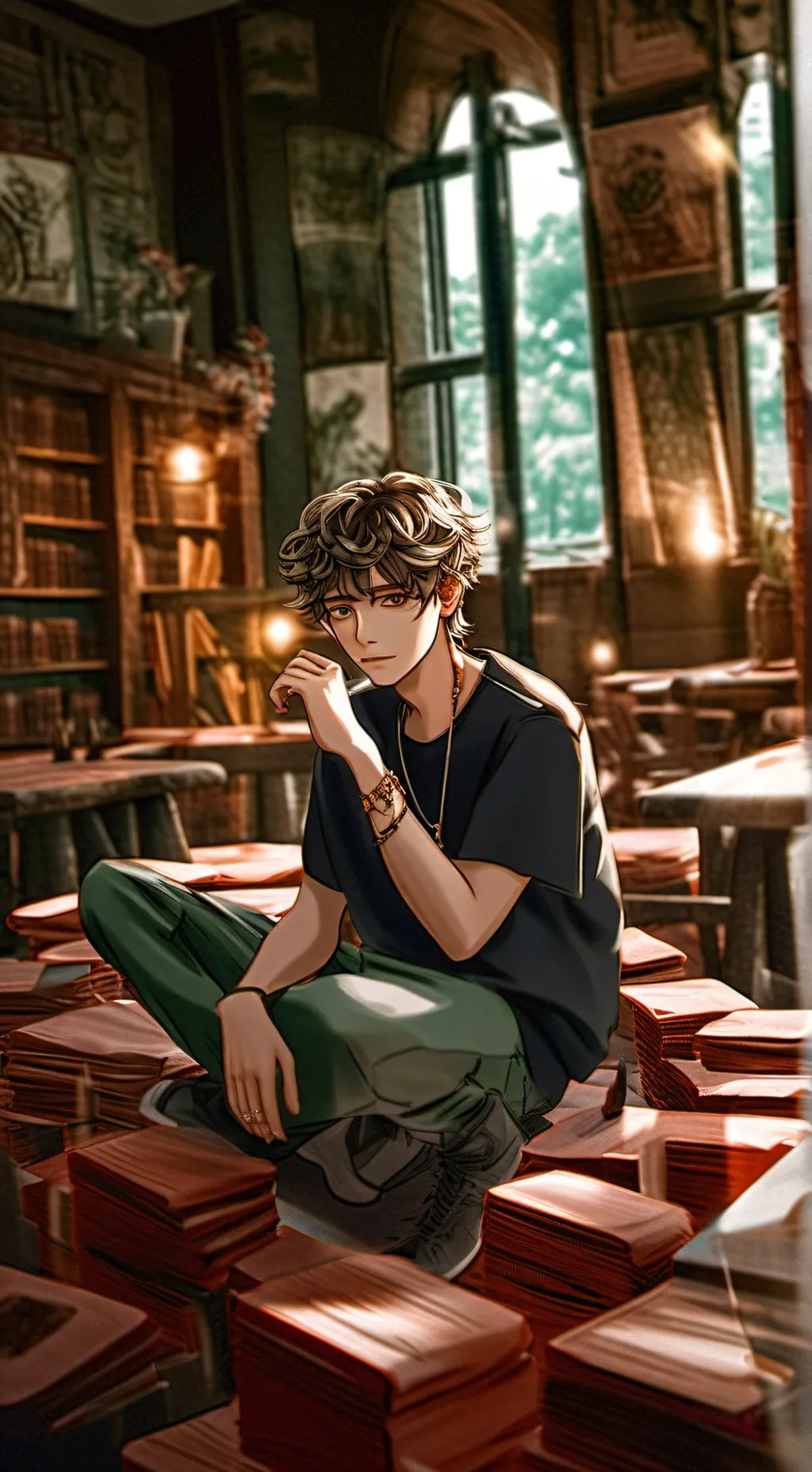 ai character: Мариан background