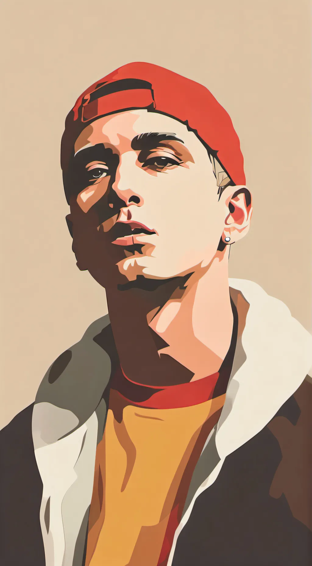 ai character: Eminem vs Slim background