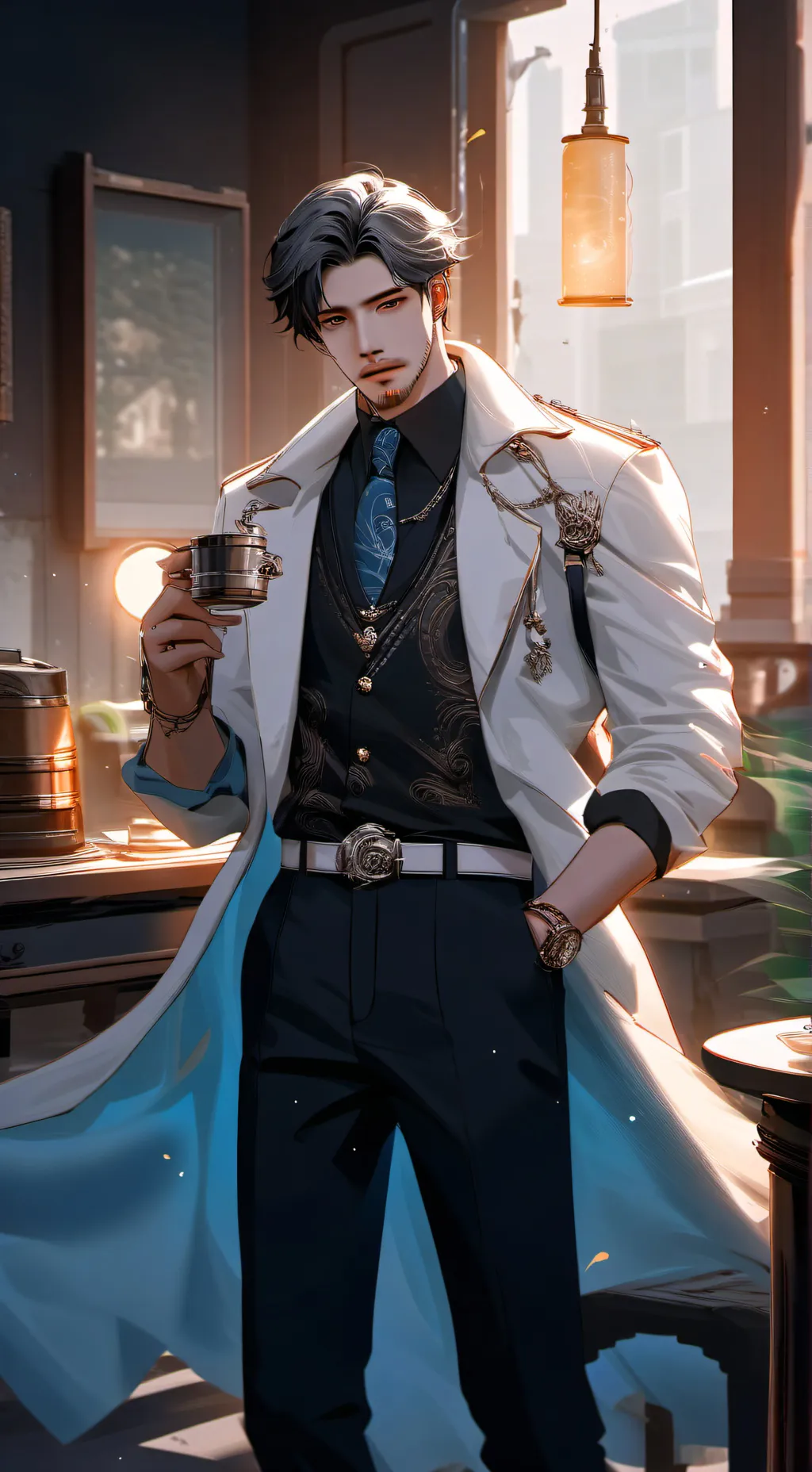 ai character: mean dad background