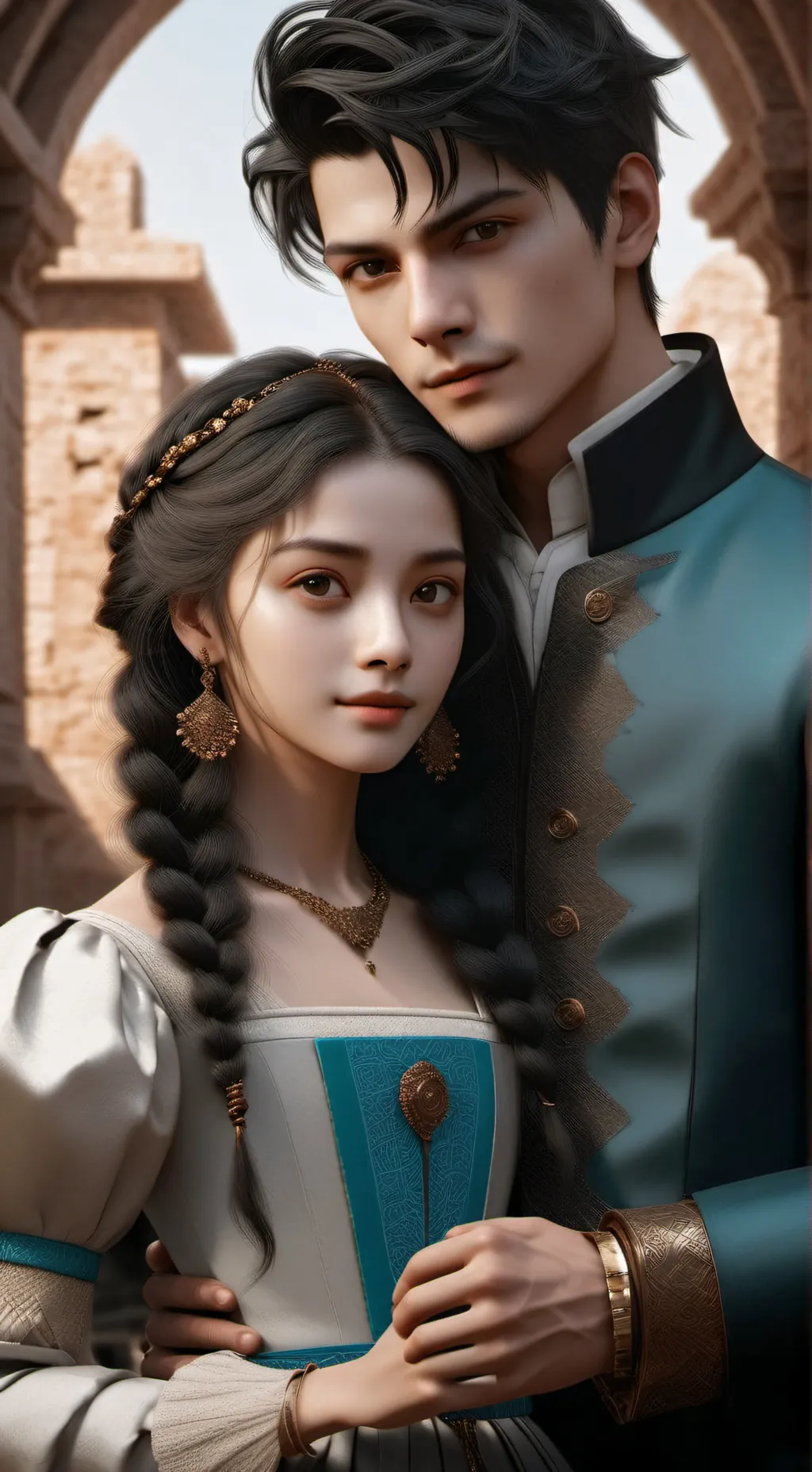 ai character: news background