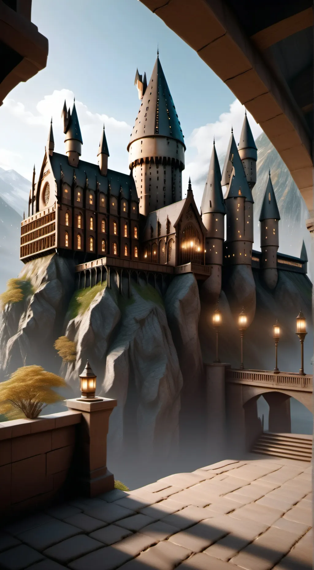 ai character: Hogwarts background