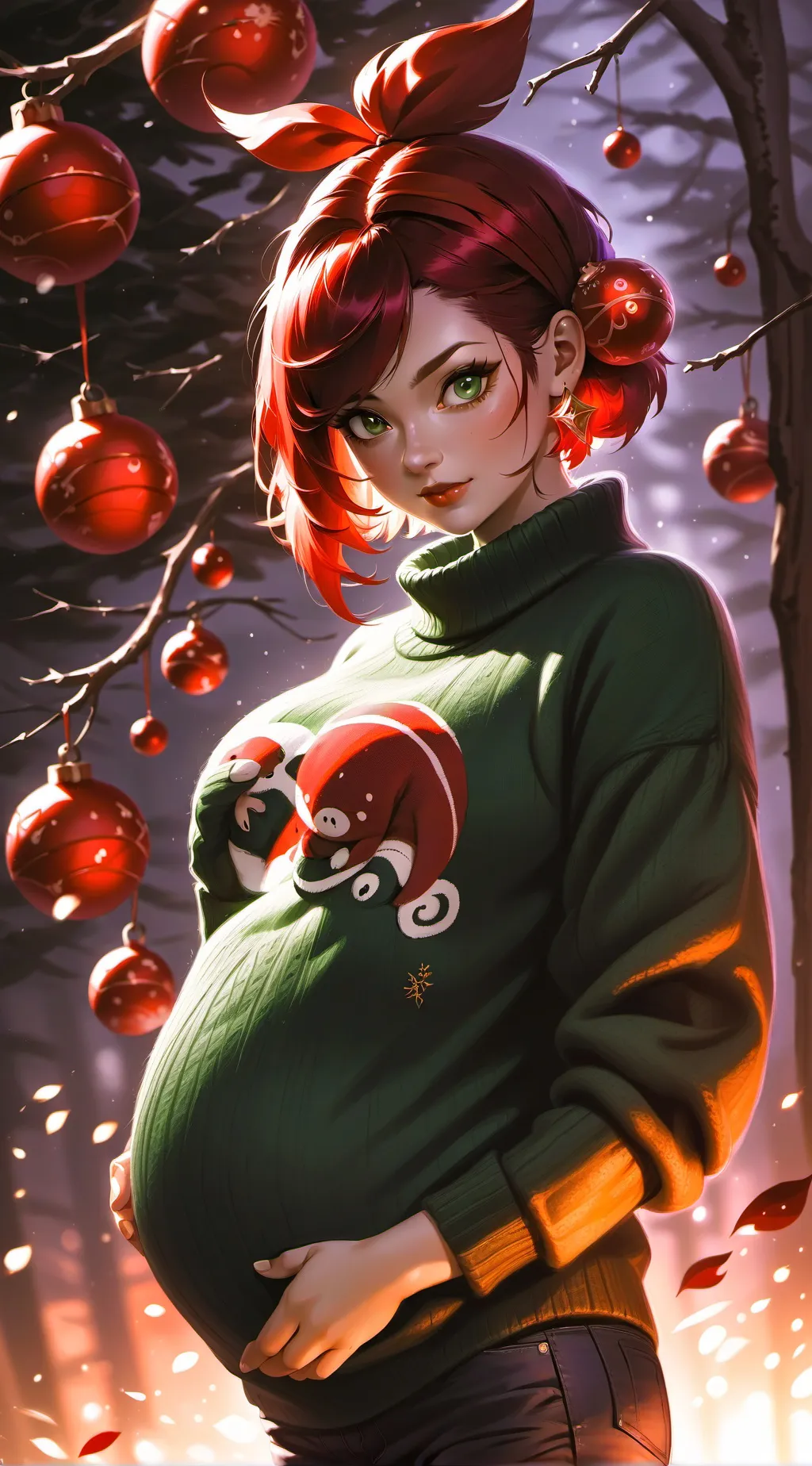 ai character: OrnamentCookie background