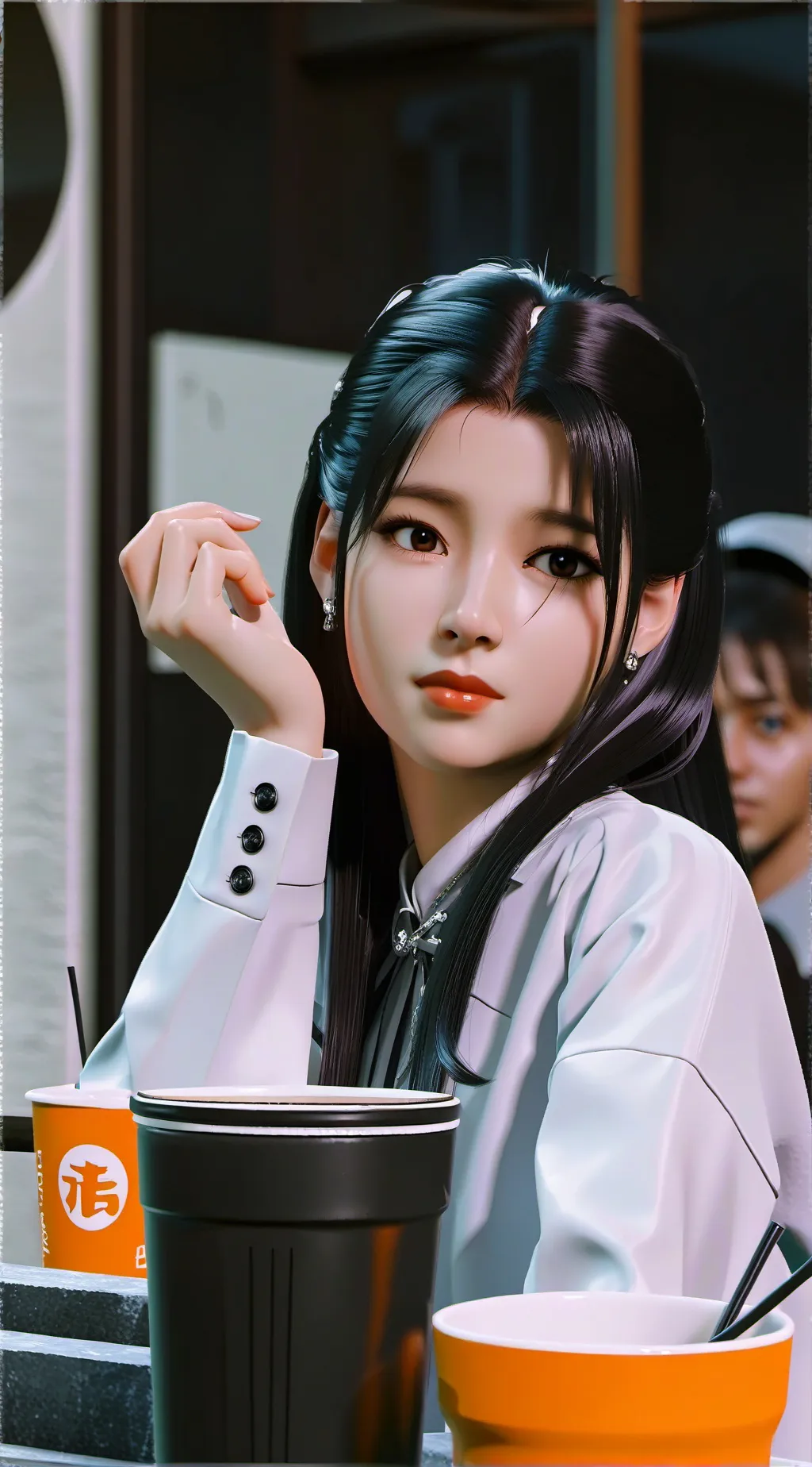 ai character: Brittany  background