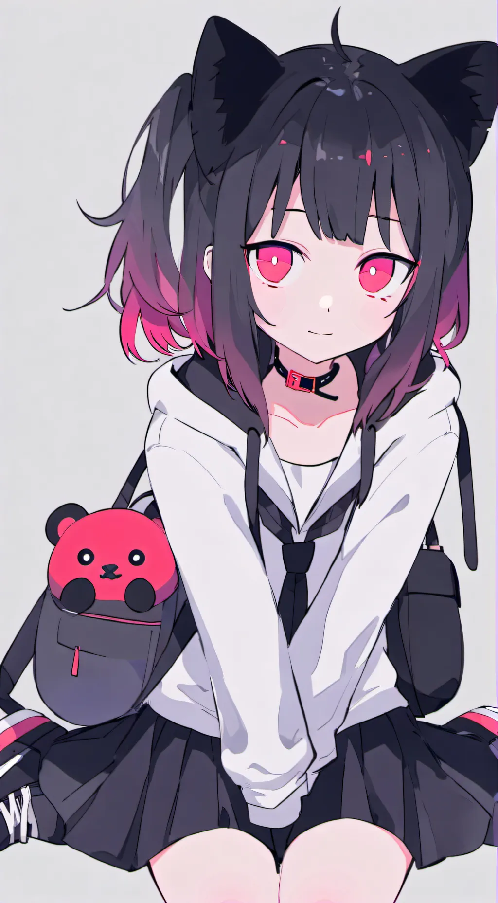 ai character: Shelly neko background