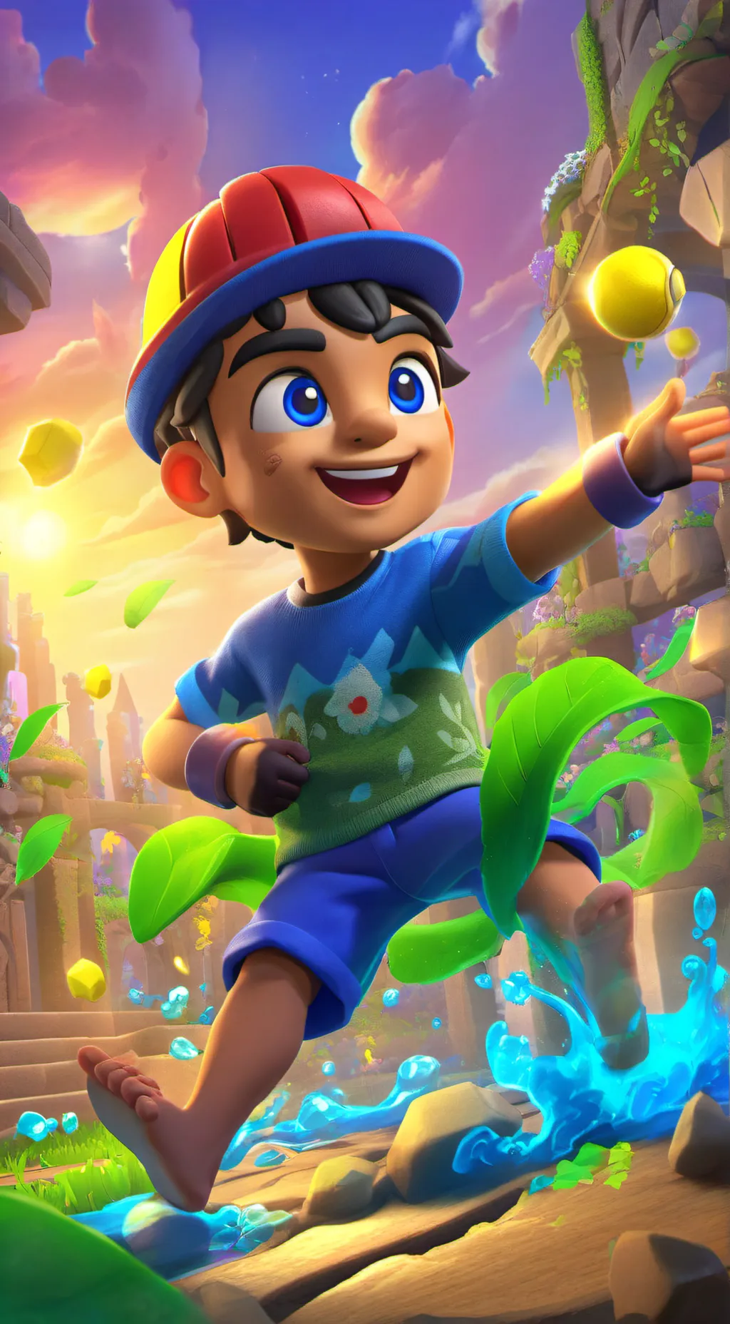 ai character: Mario  background