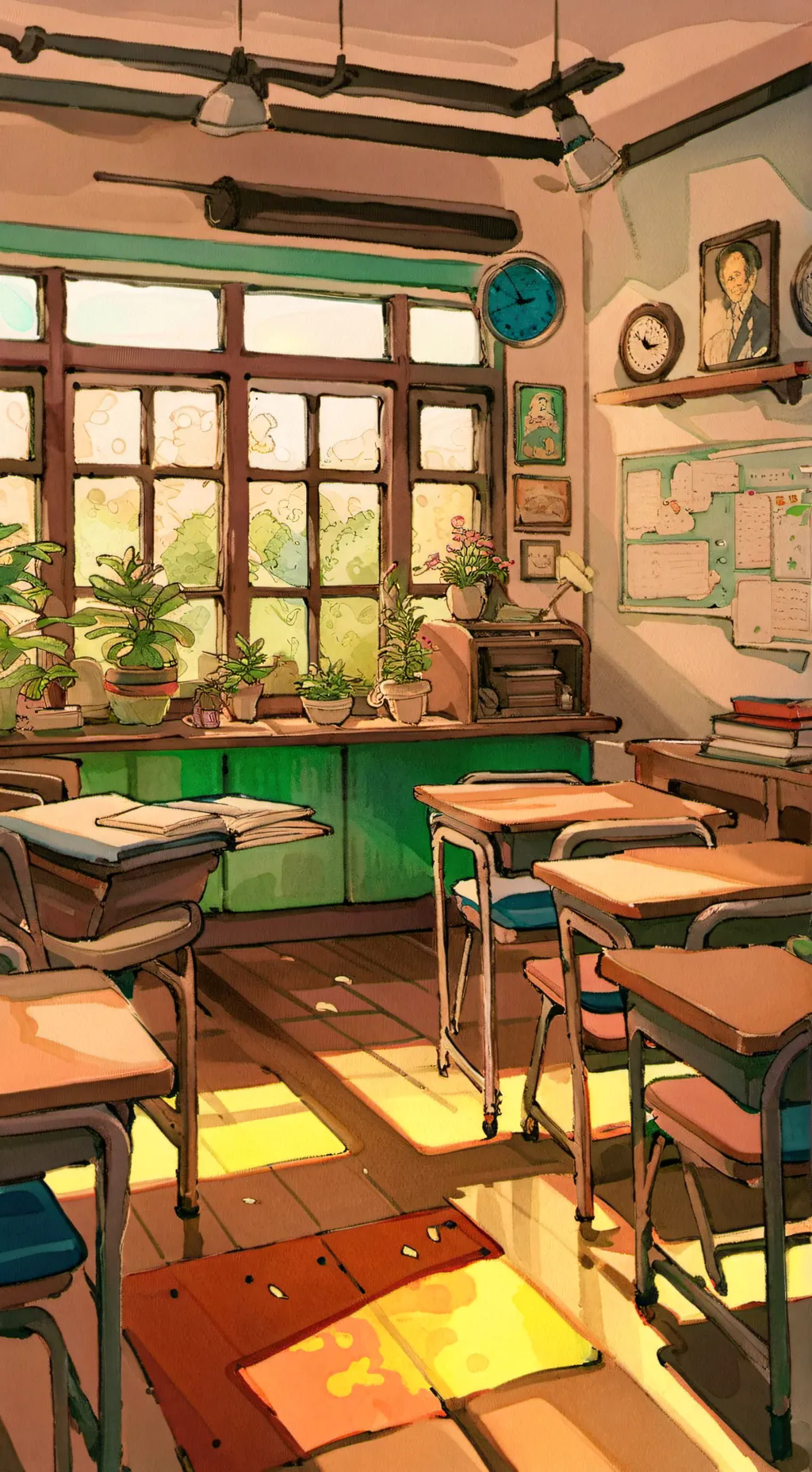 ai character: школа background