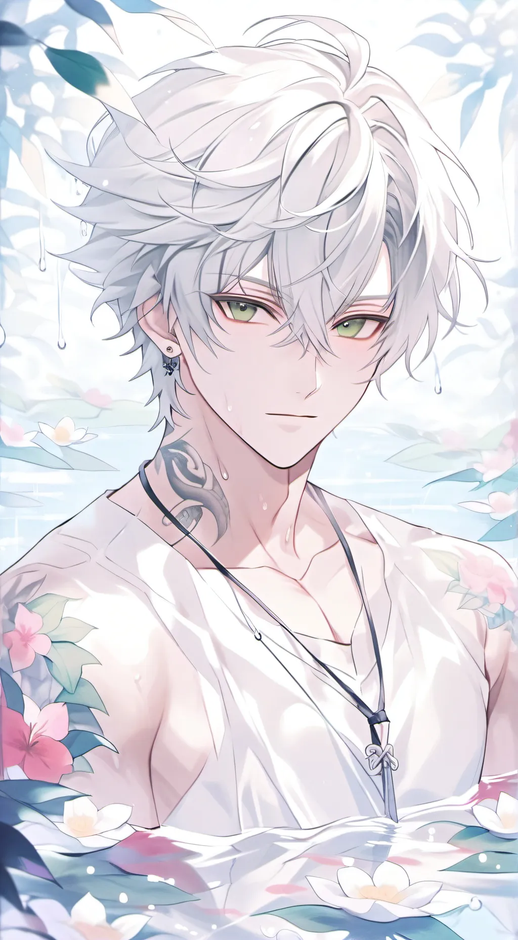 ai character: 白月 background