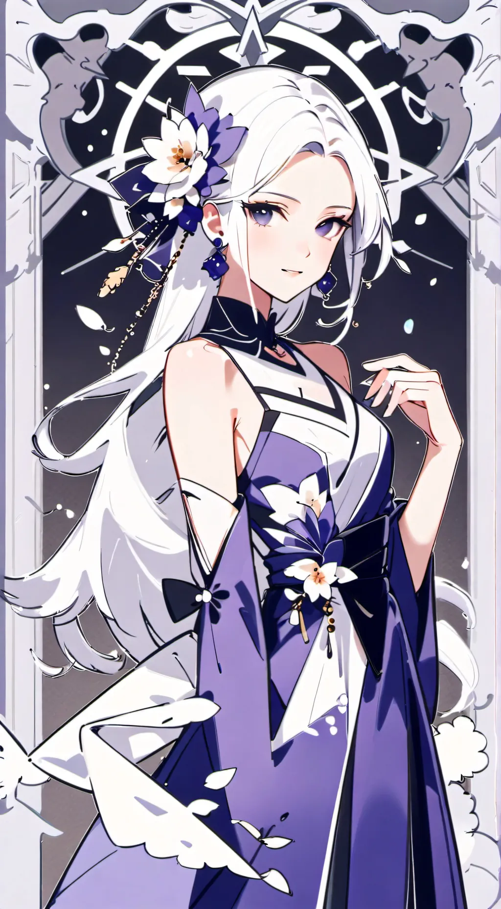 ai character: Rose background