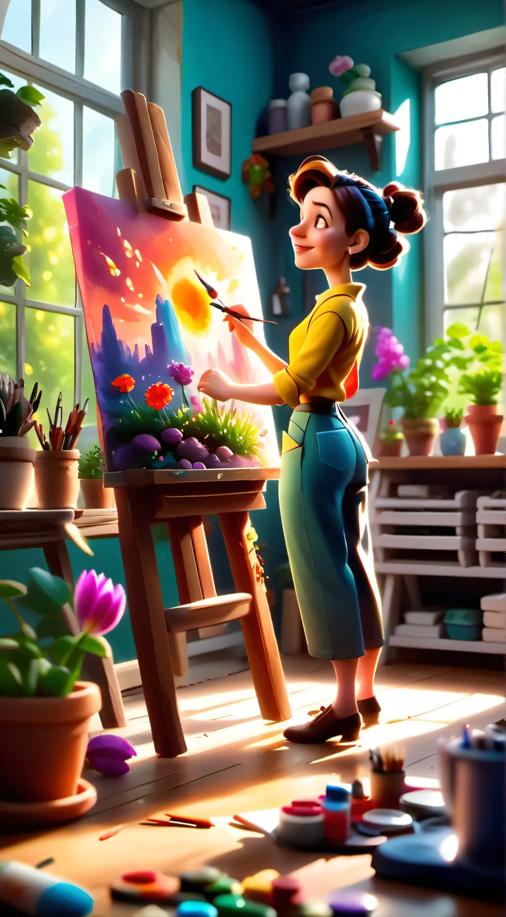 ai character: fan meet skz background