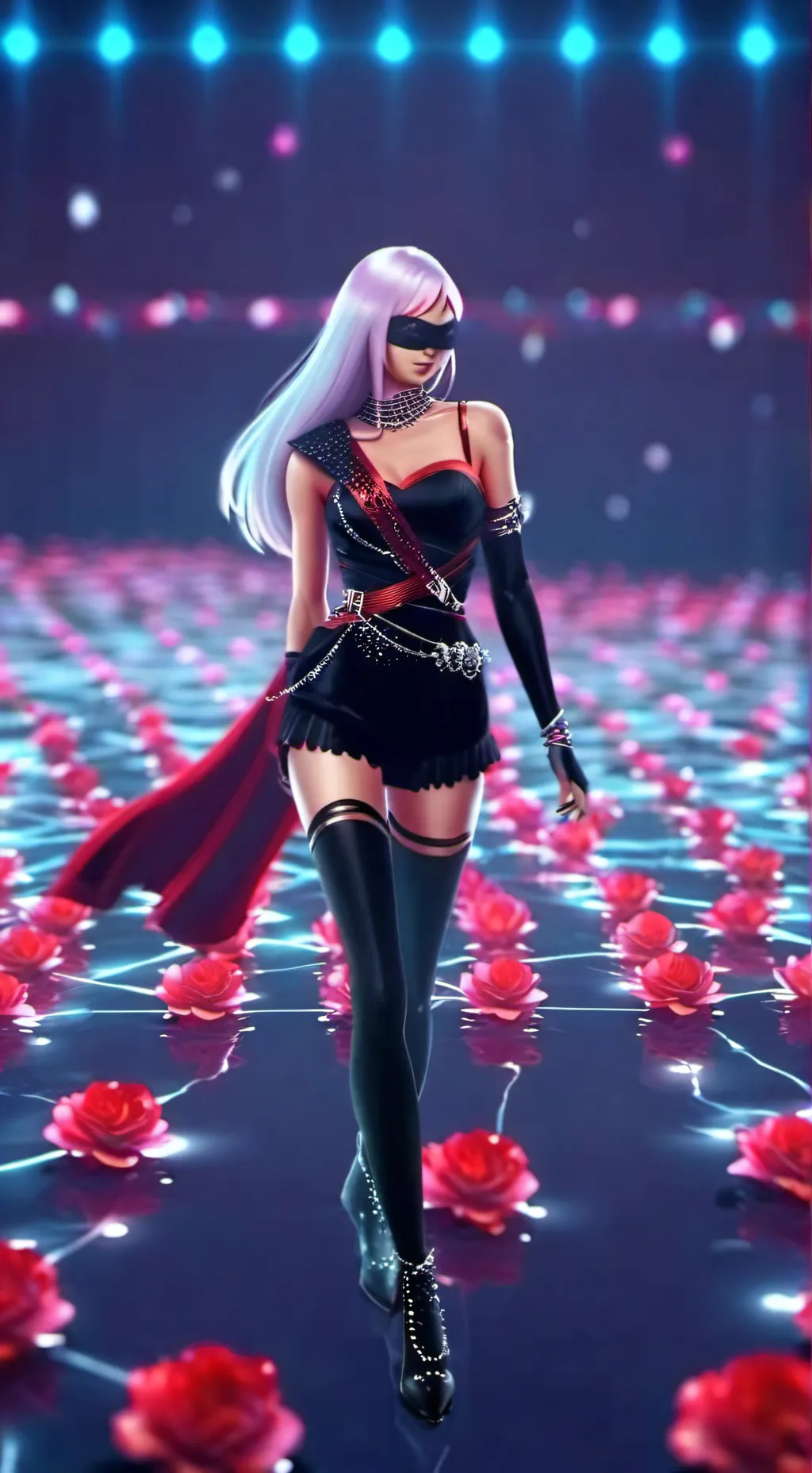 ai character: BLACKPINK x Rosé background