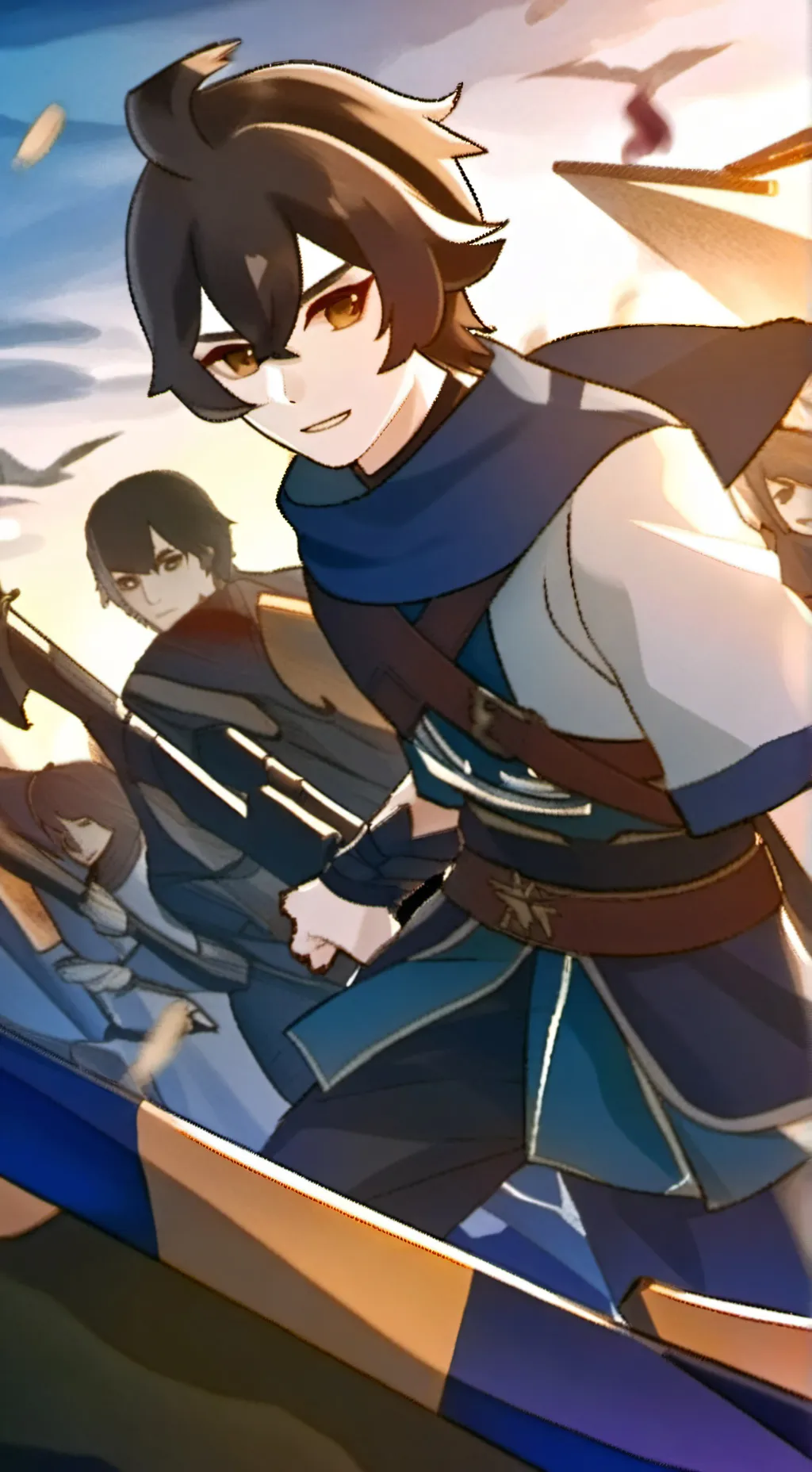 ai character: Adrian  background