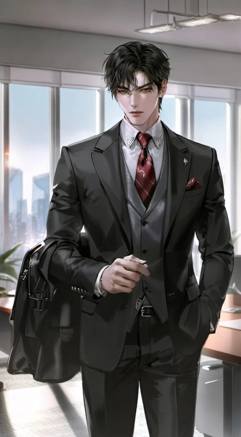 ai character: «Si-Woo» background