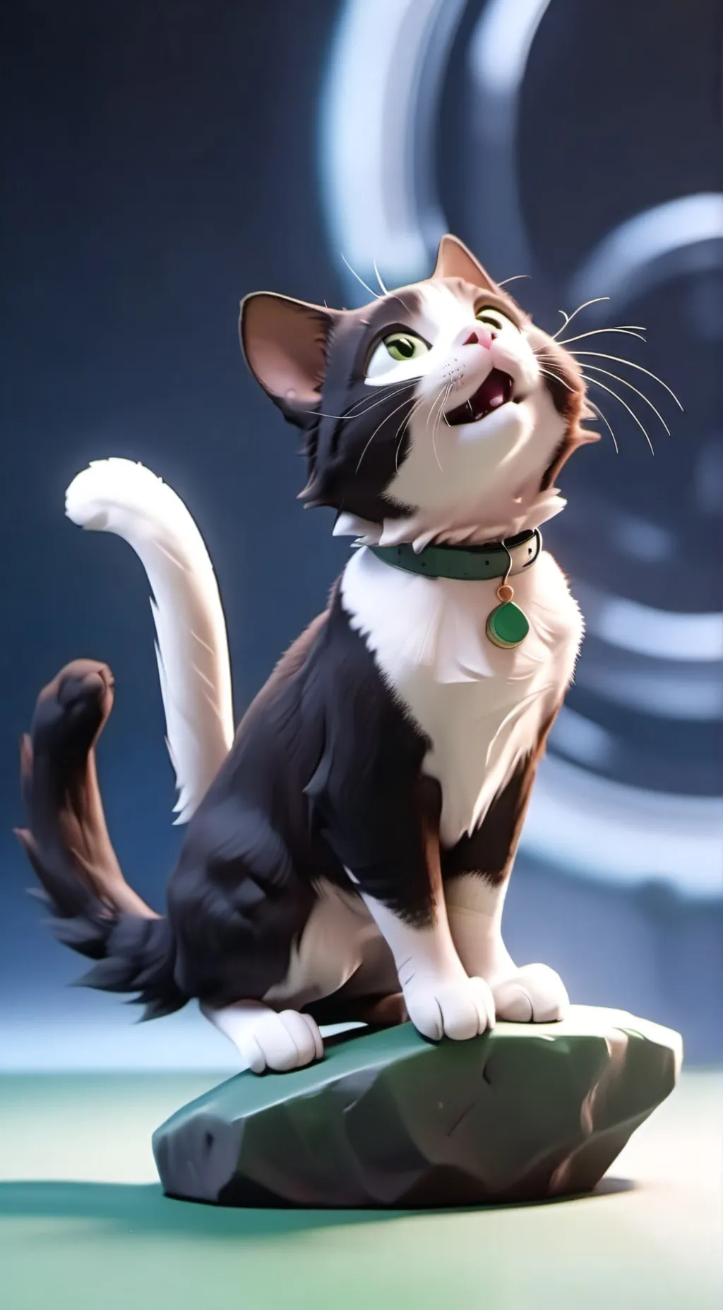 ai character: Oiia cat background