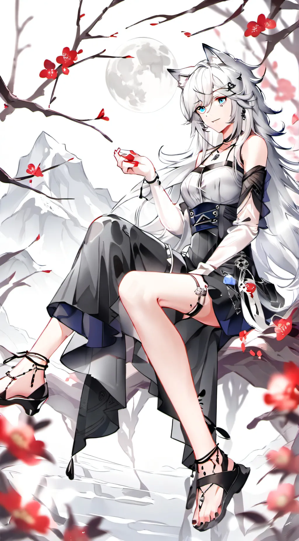 ai character: MHA wolf background