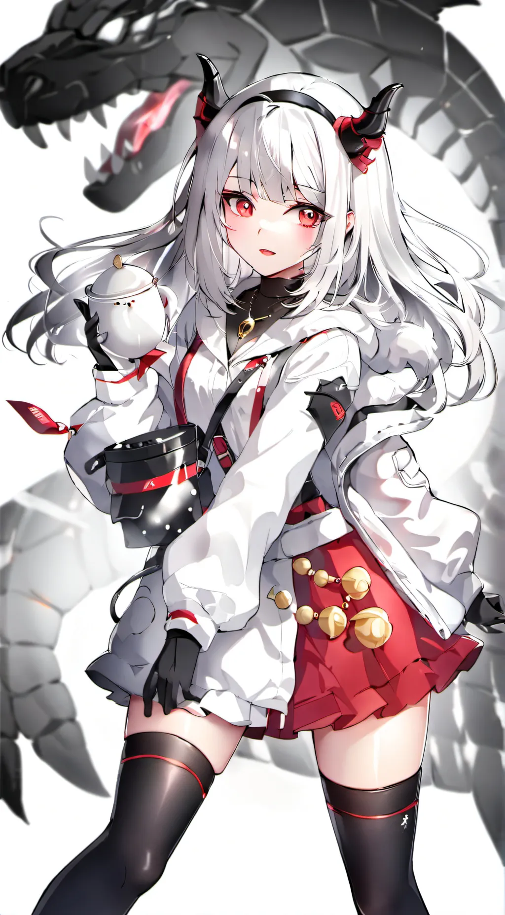 ai character: trex hybrid woman background