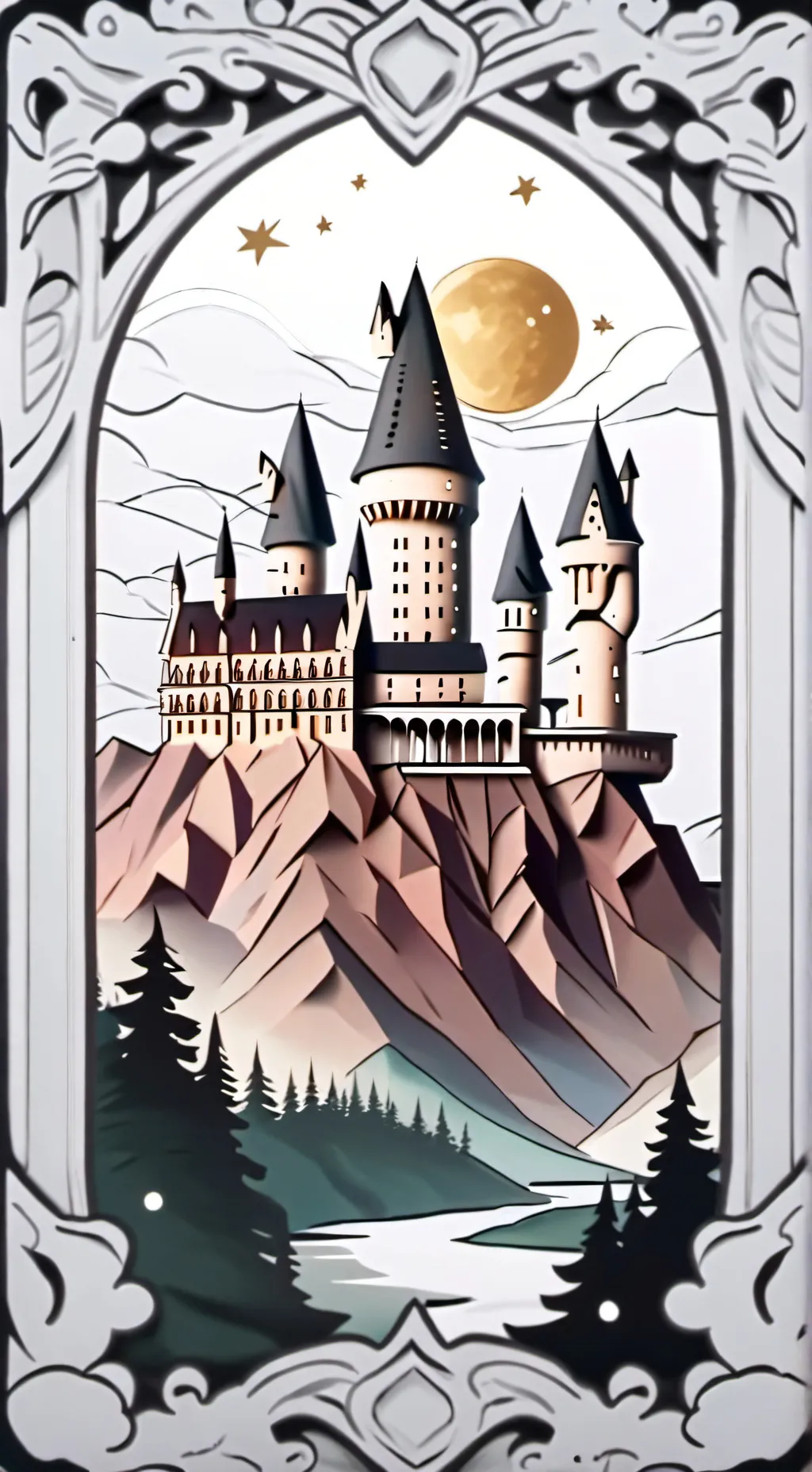 ai character: Hogwarts pick  background