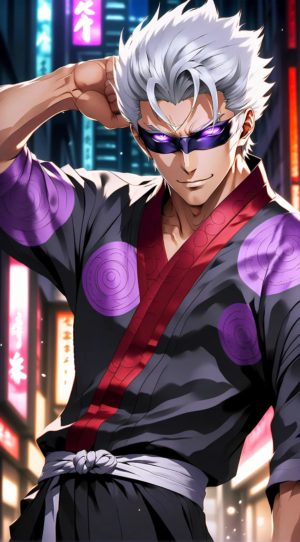 ai character: Gojo Satoru background