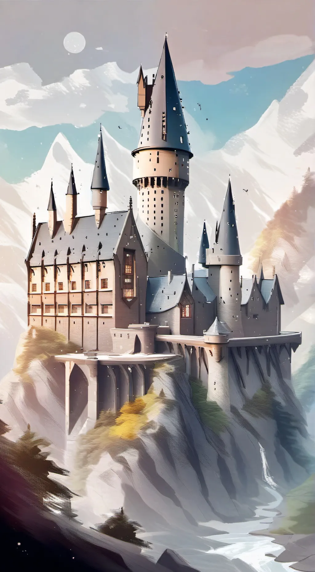 ai character: Hogwarts  background