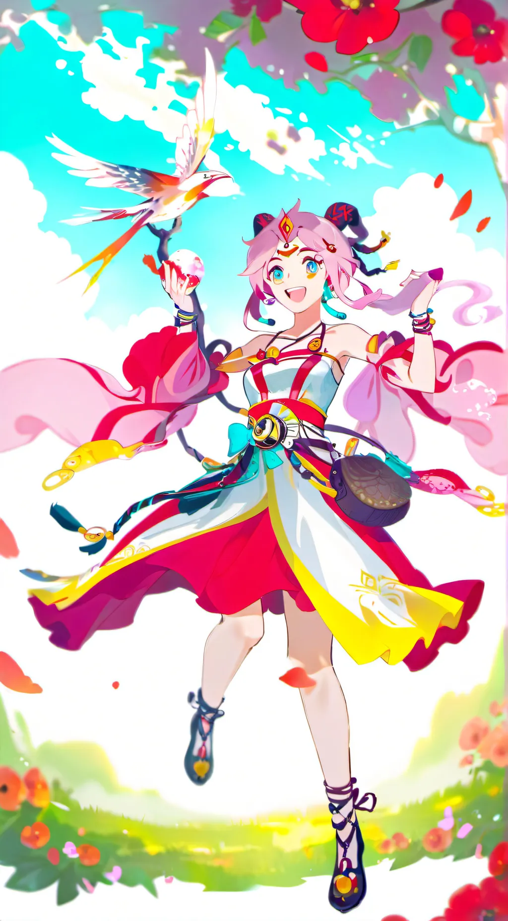 ai character: fluttershy random background