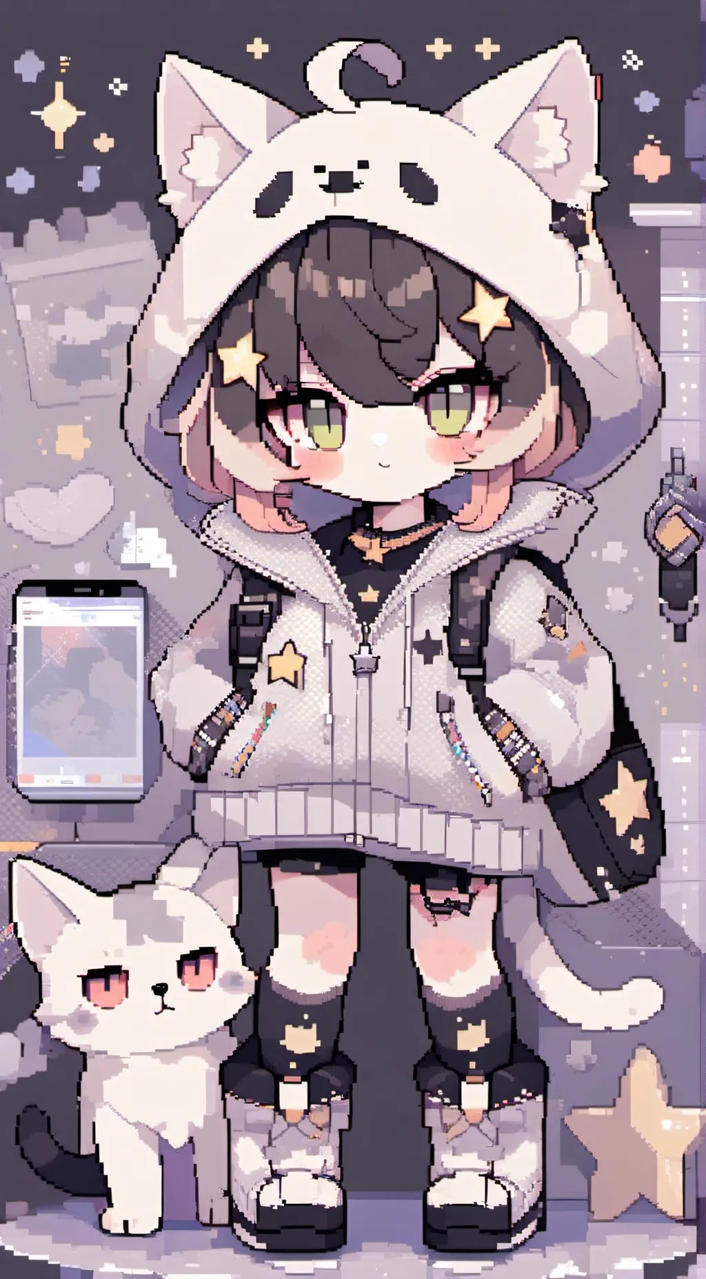 ai character: star ⭐ background