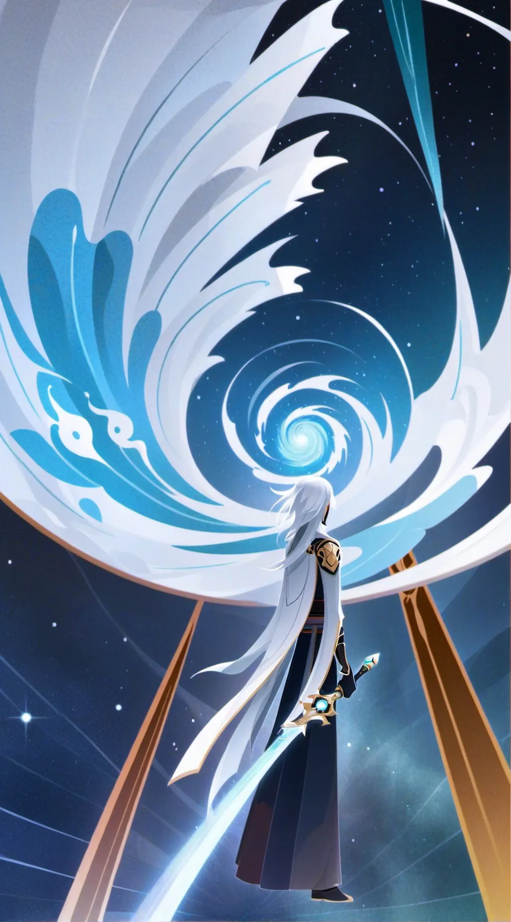 ai character: indie cross moment background