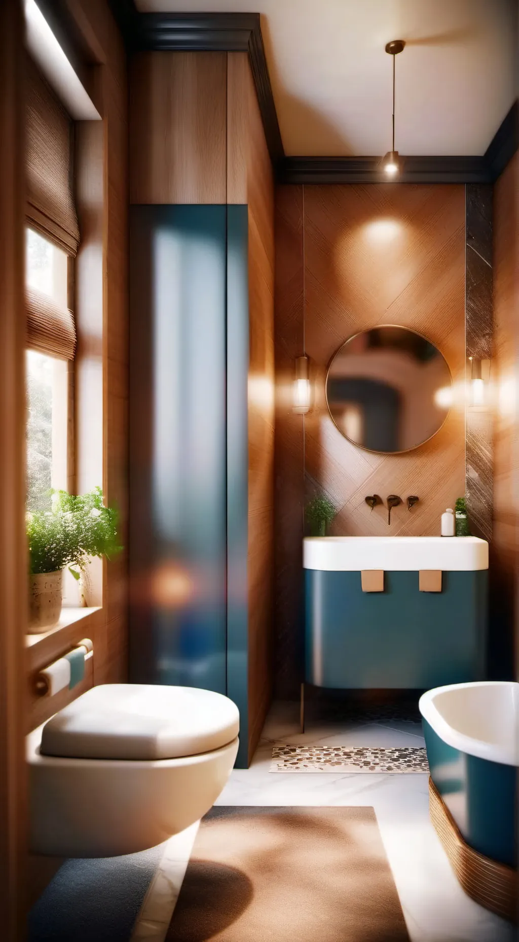 ai character: Toilet background