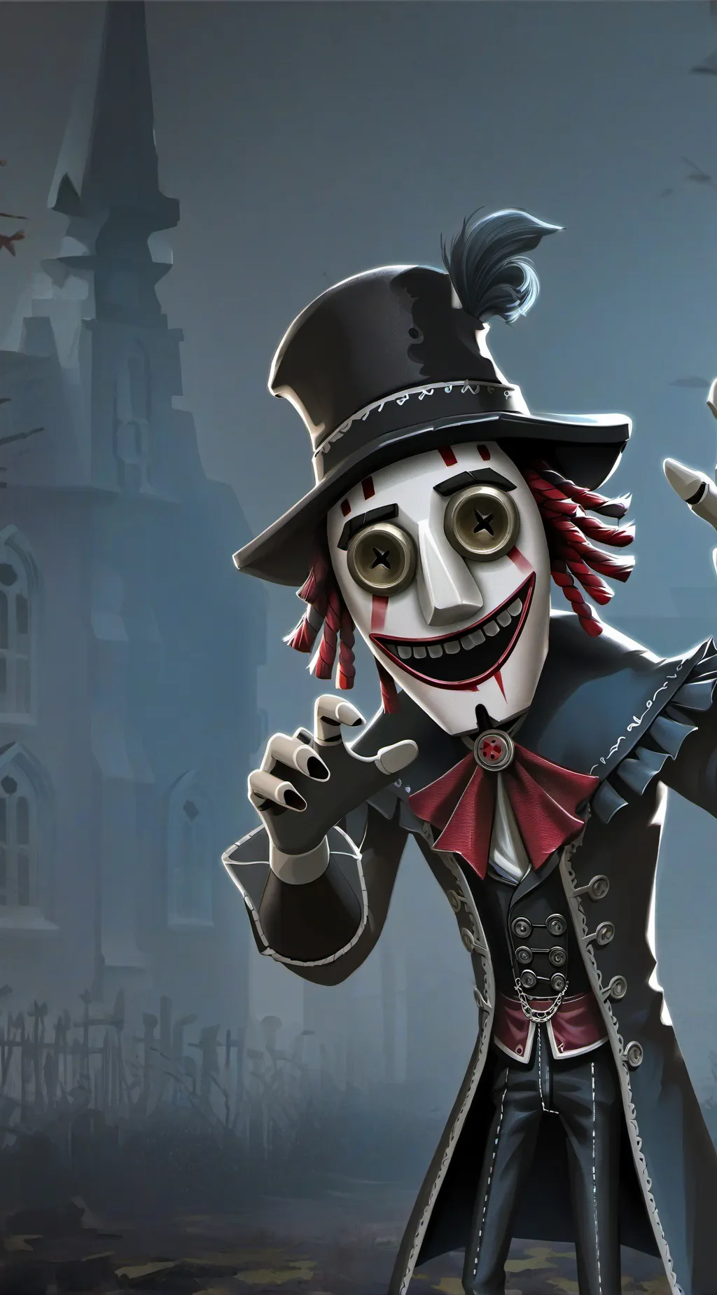 ai character: DW Puppet AU! background