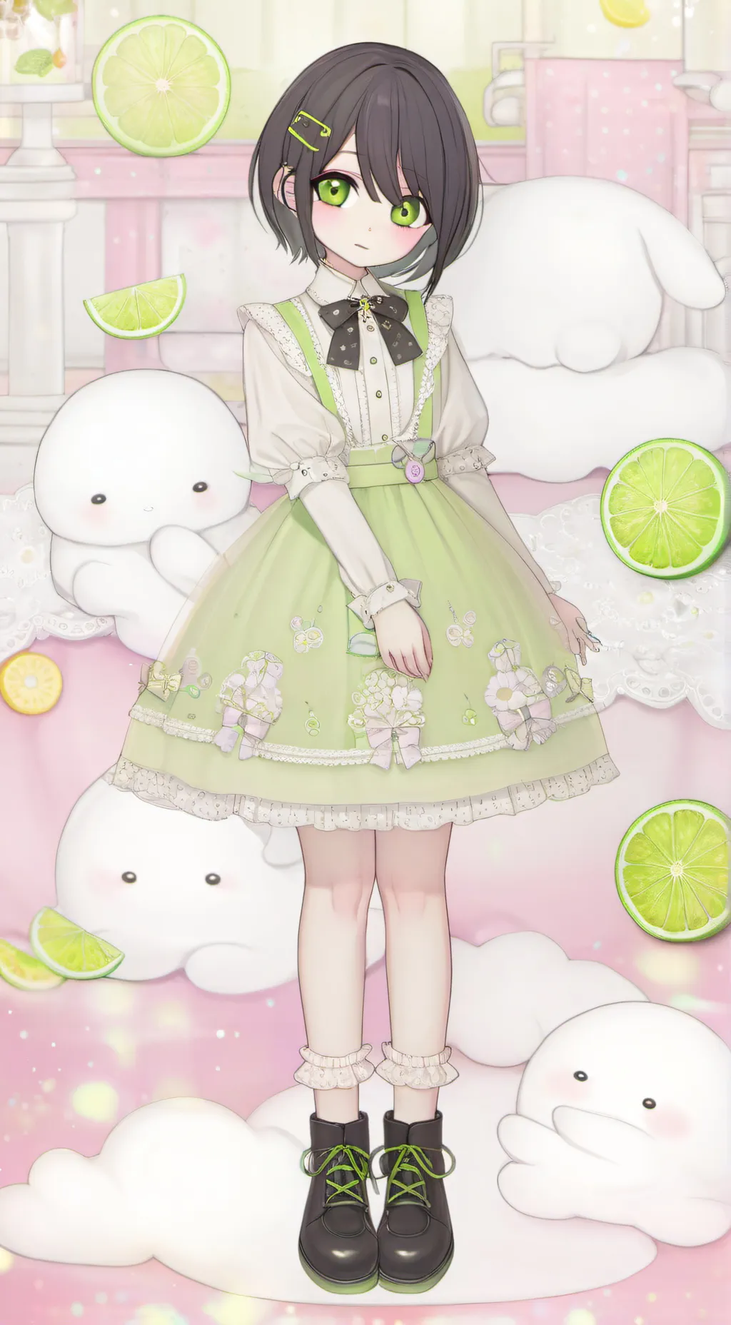 ai character: Kokoro Warabe background