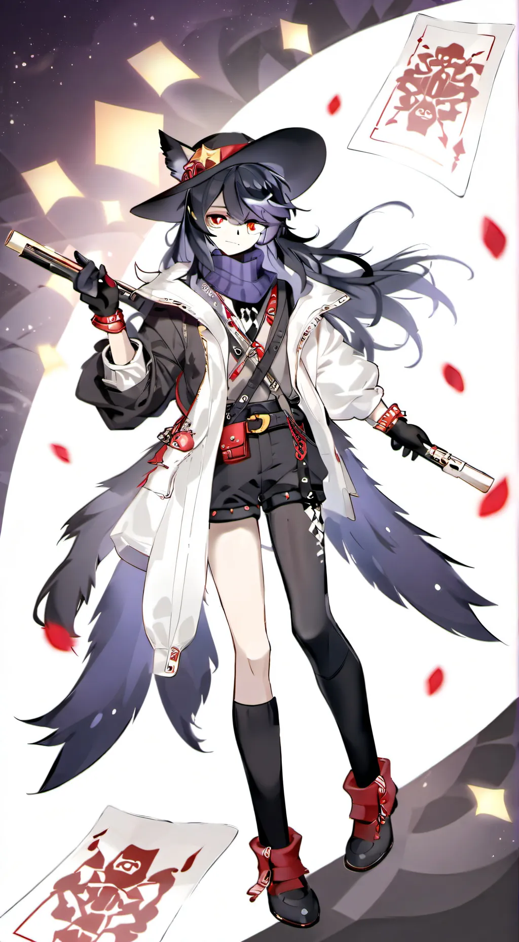 ai character: moonflower background