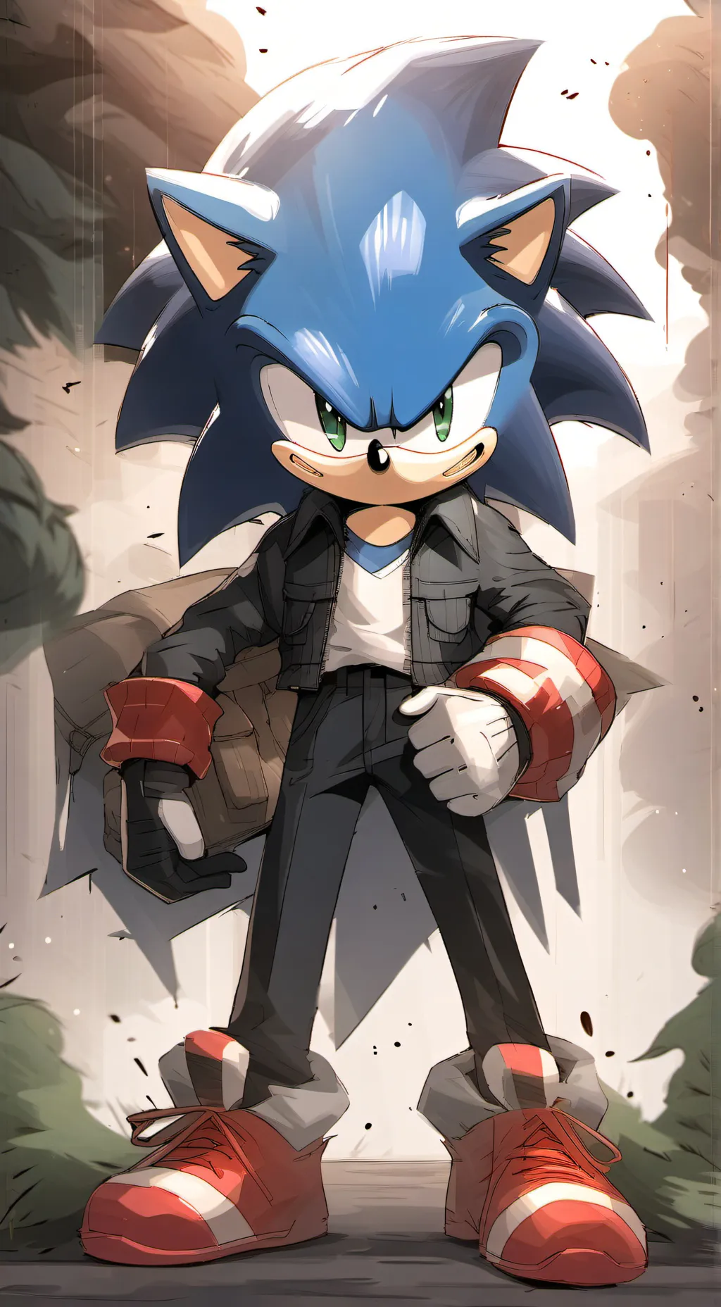 ai character: Sonic  background