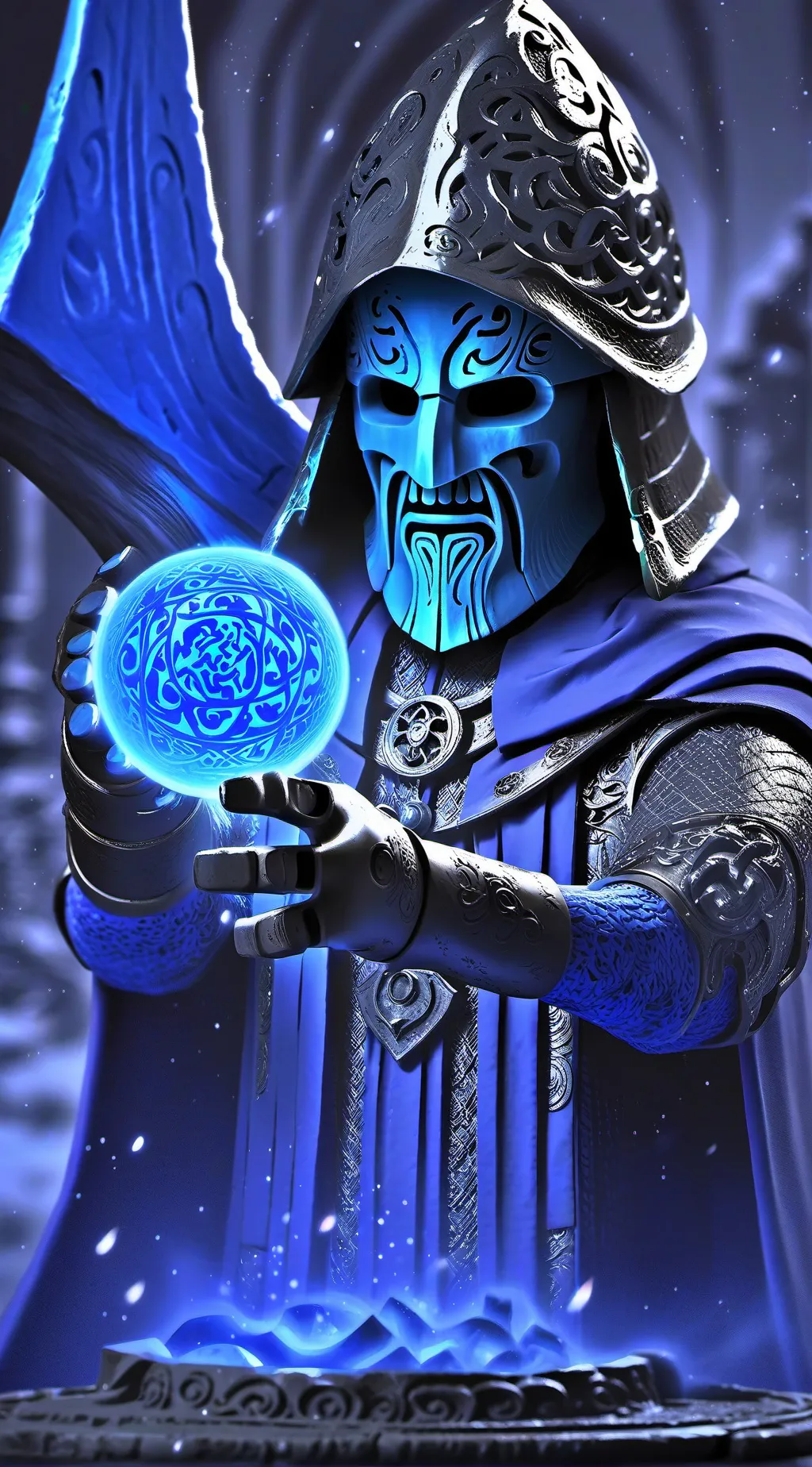 ai character: Ice sream background