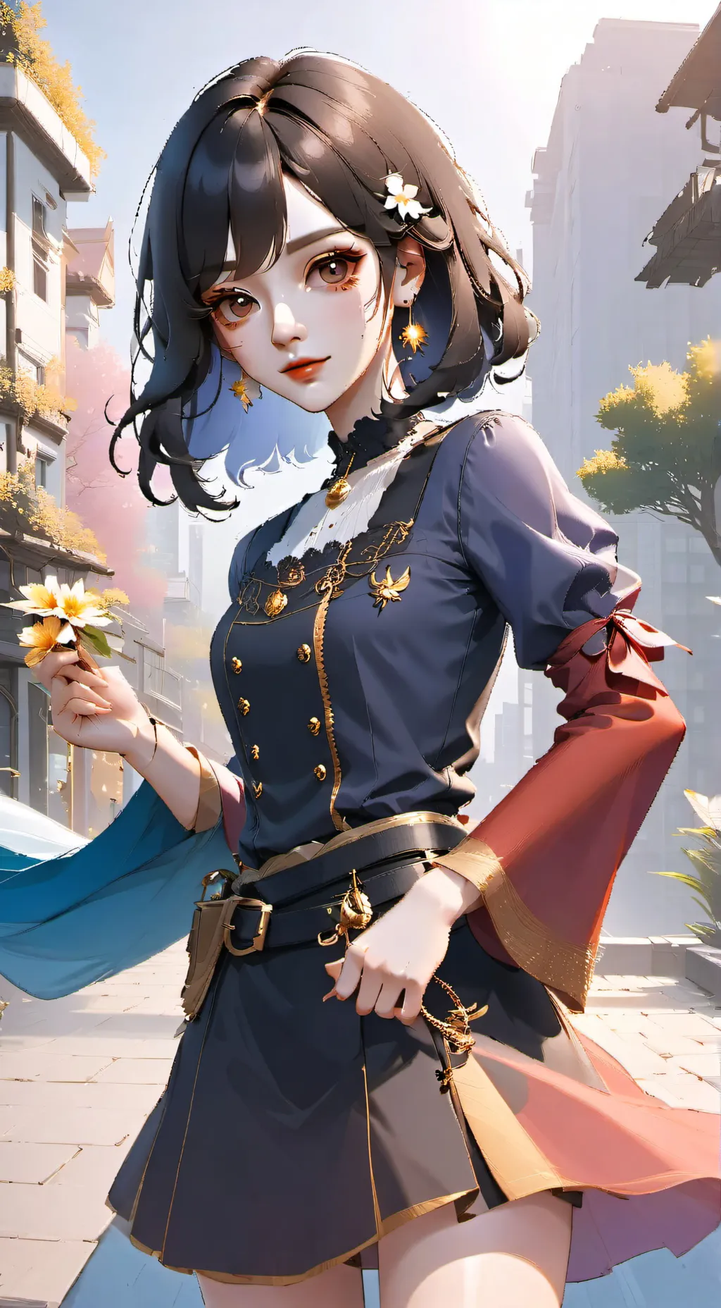 ai character: Rachelle  background