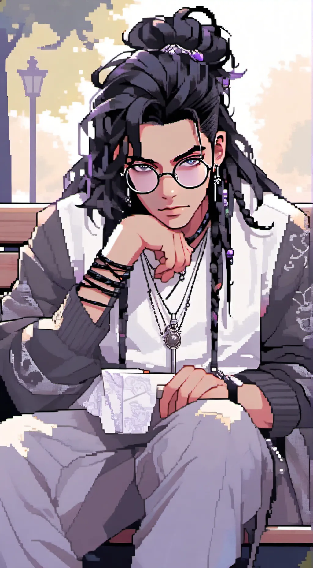 ai character: ✿•L•ια•м•✿ background