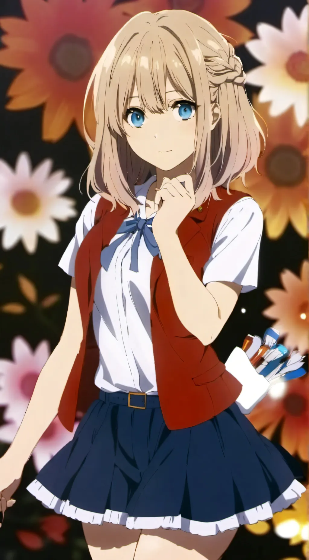 ai character: Mónica  background