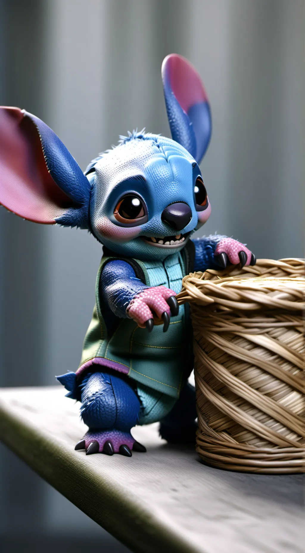 ai character: Stitch background
