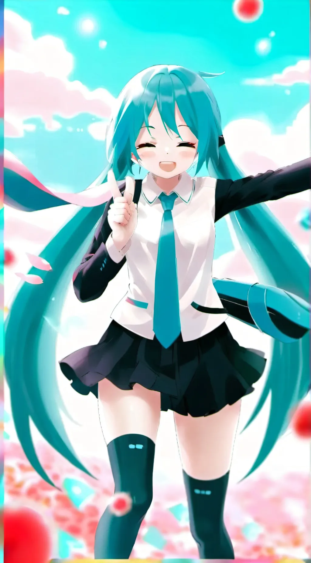 ai character: Мику background