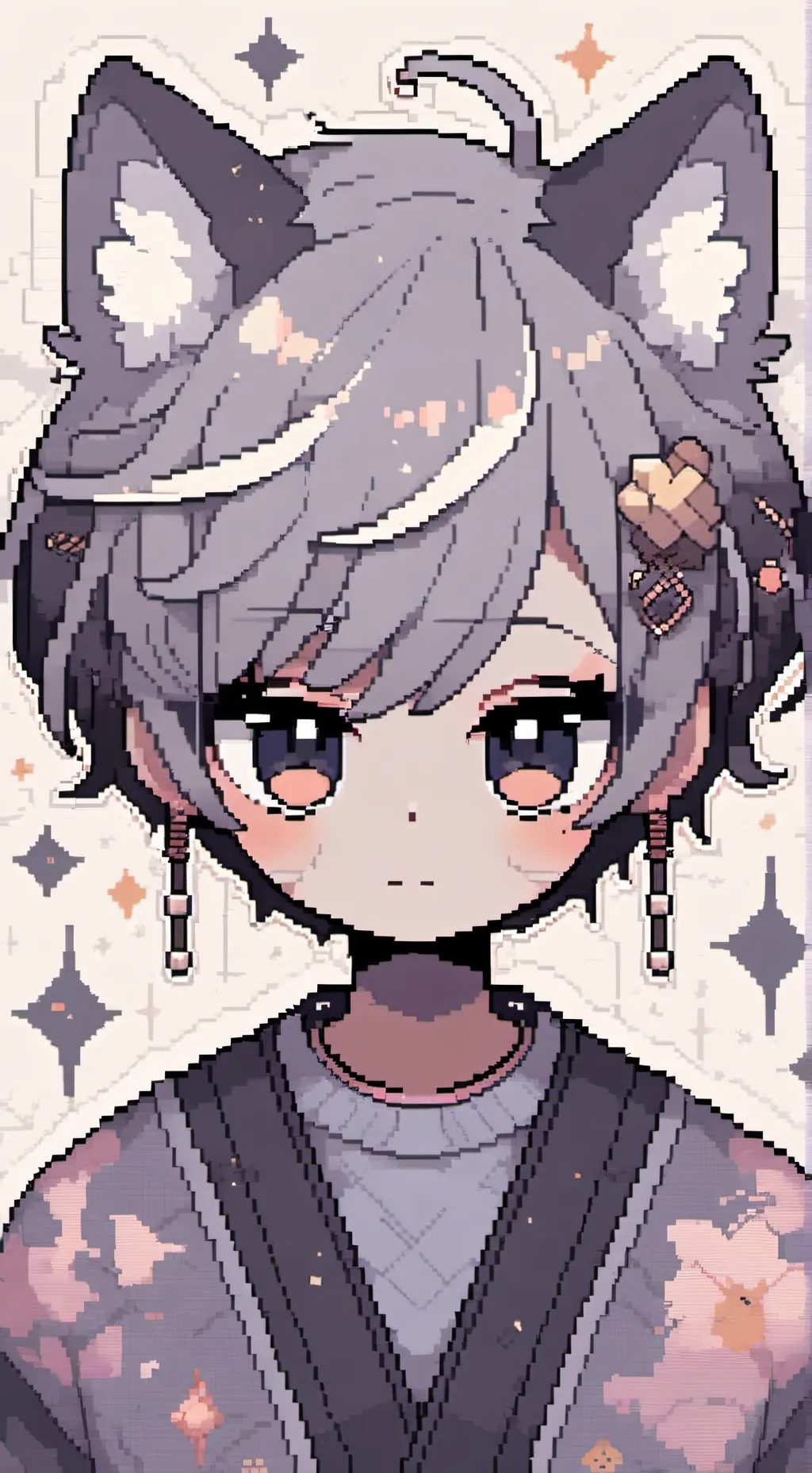 ai character: gray background