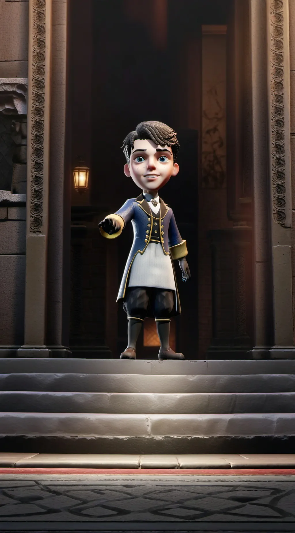 ai character: npc pensativo background