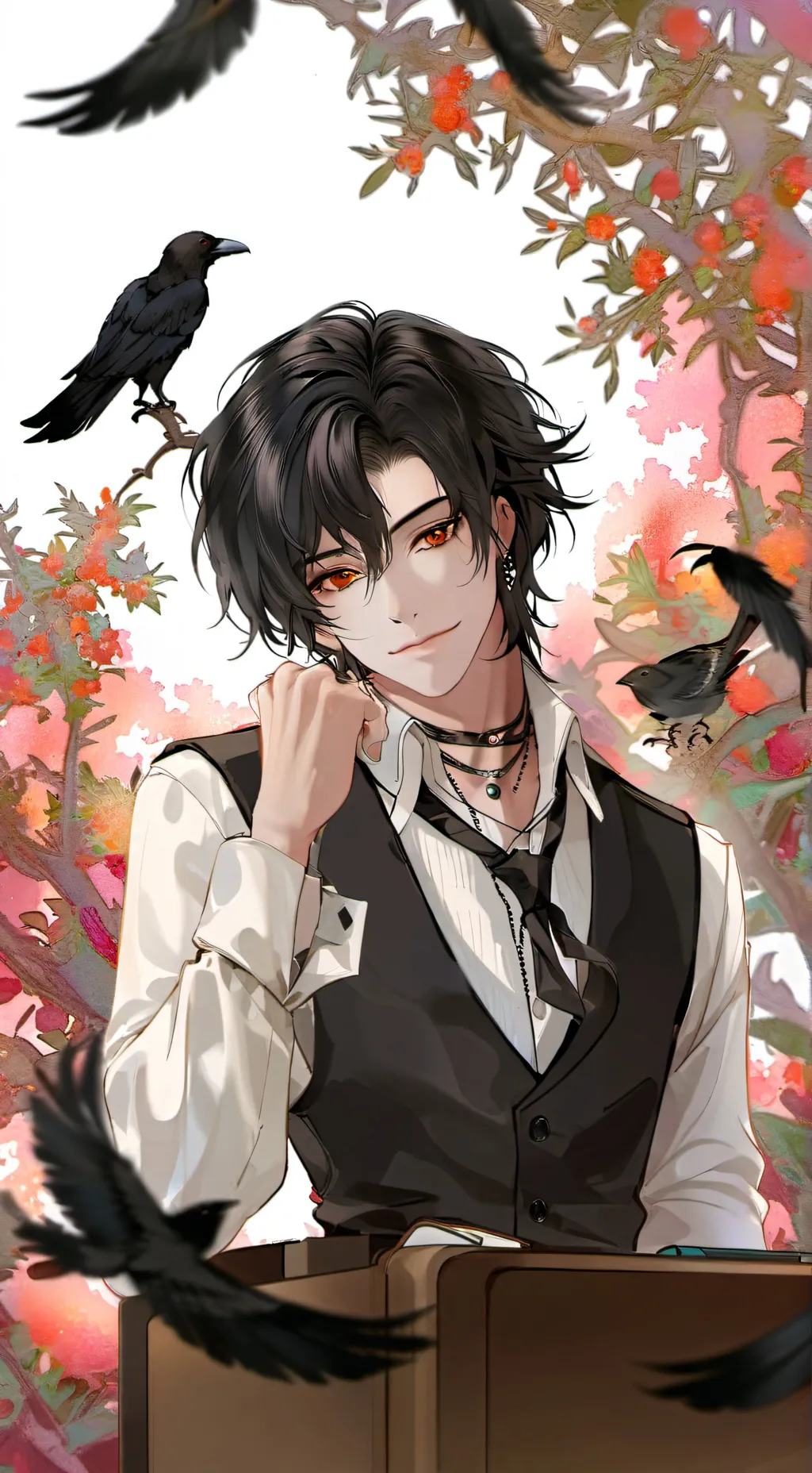 ai character: Raven  background