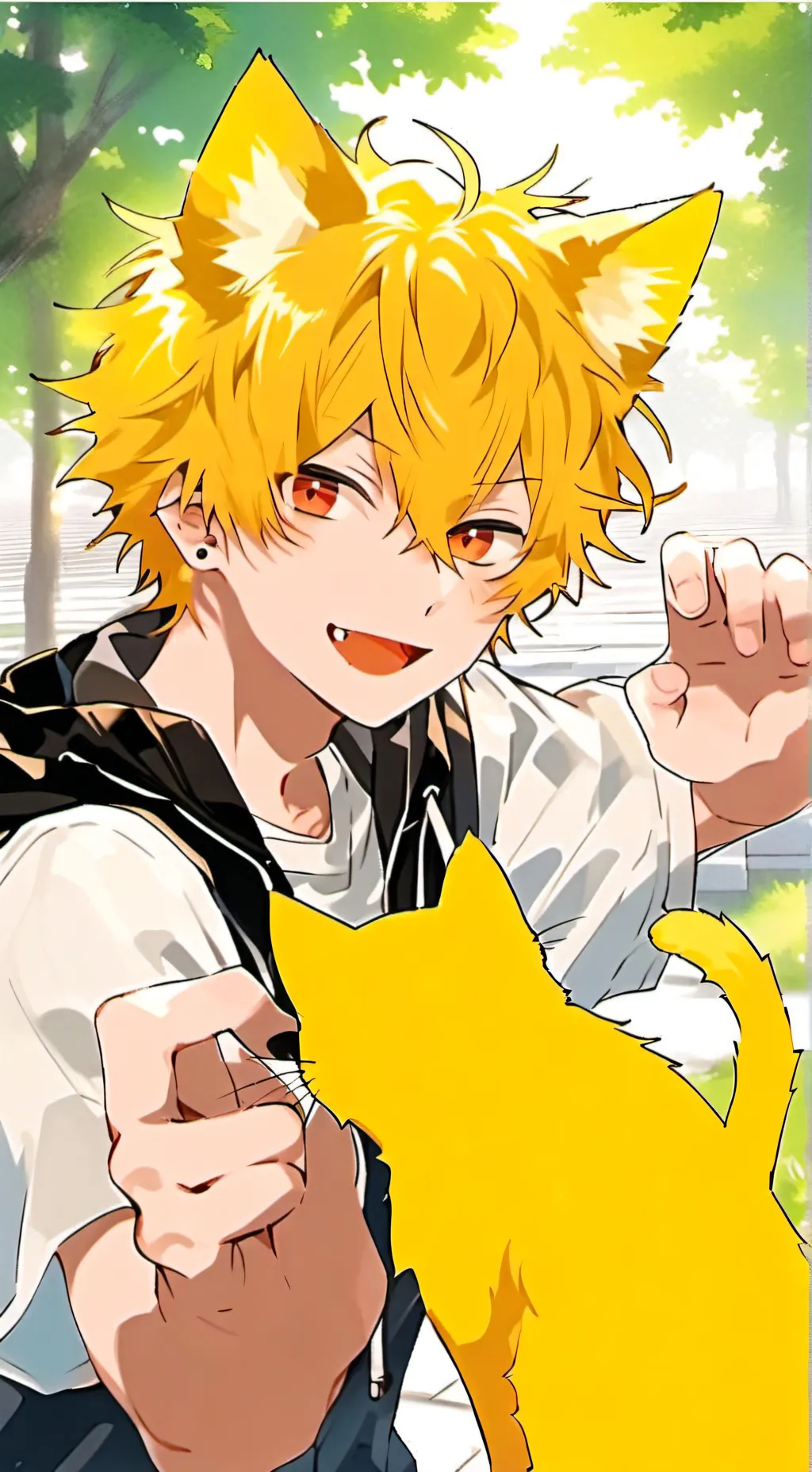 ai character: SpikyCute Furry background